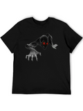 Creepy Skull Crawl Graphic T-Shirt - Mens Black Tee