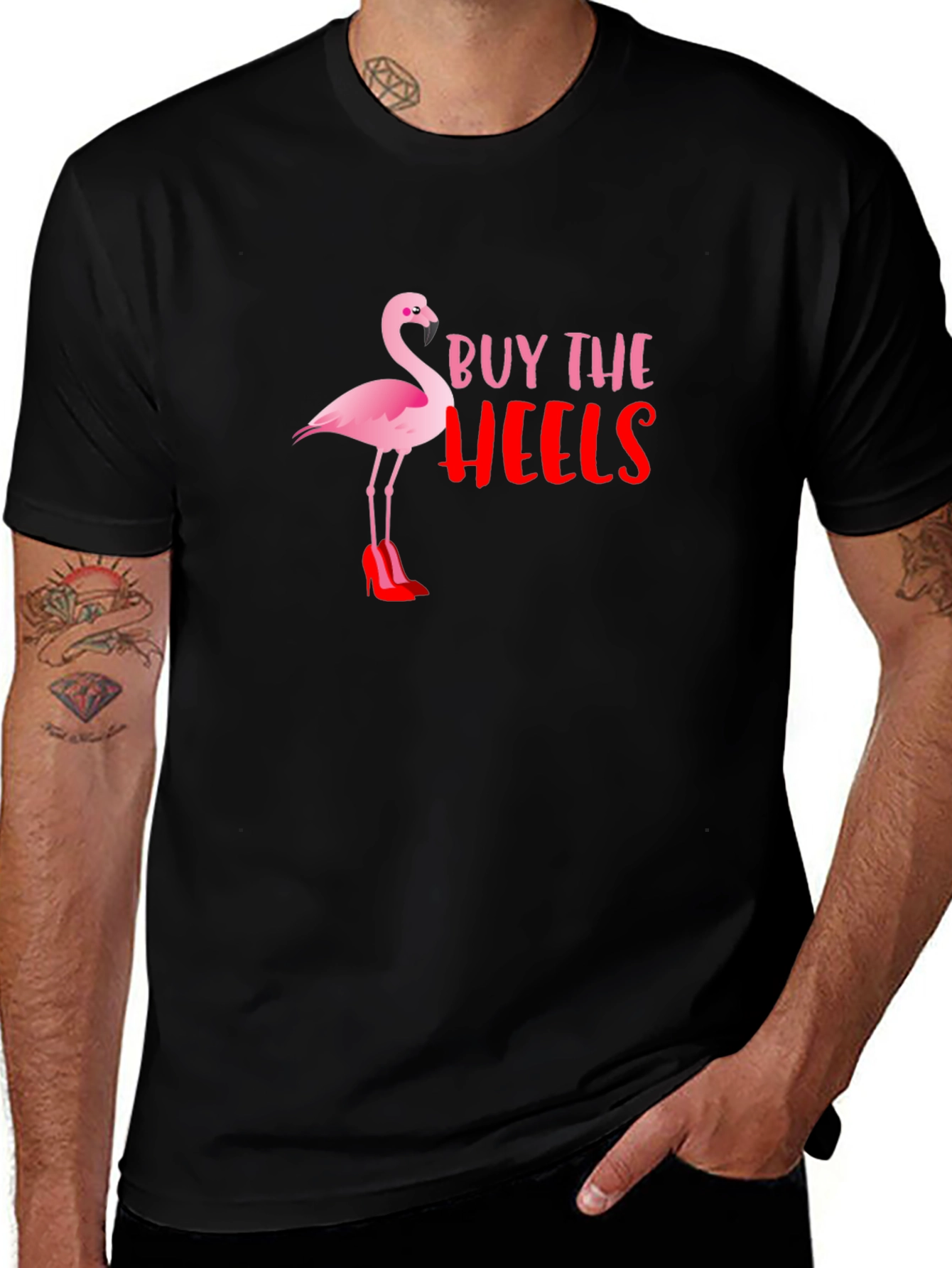 Buy The Heels Flamingo Graphic T-Shirt