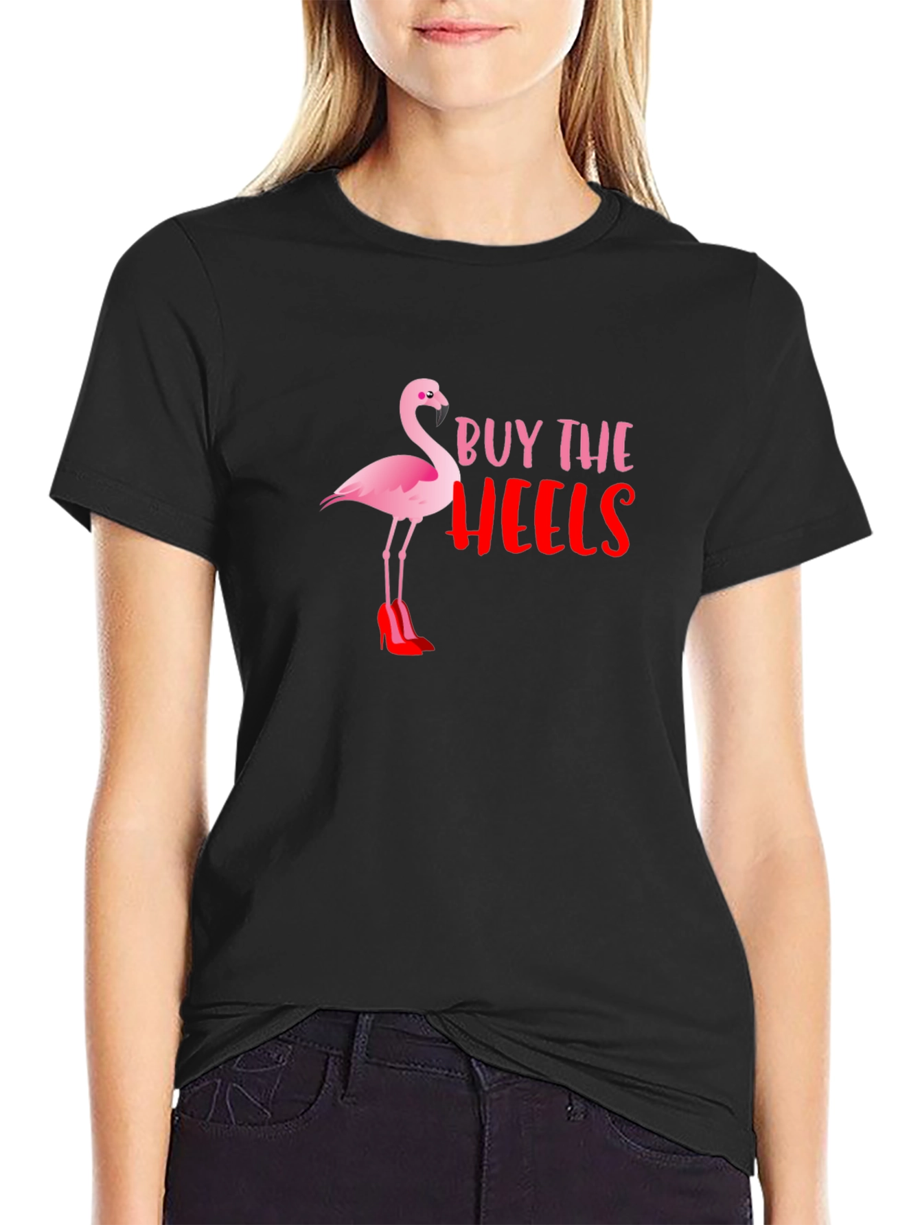 Buy The Heels Flamingo Graphic T-Shirt