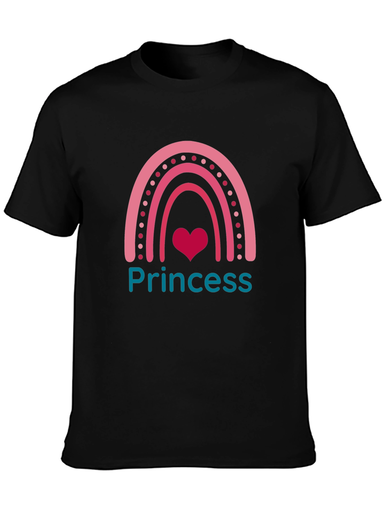 Princess Rainbow Heart T-Shirt - Cute & Stylish!