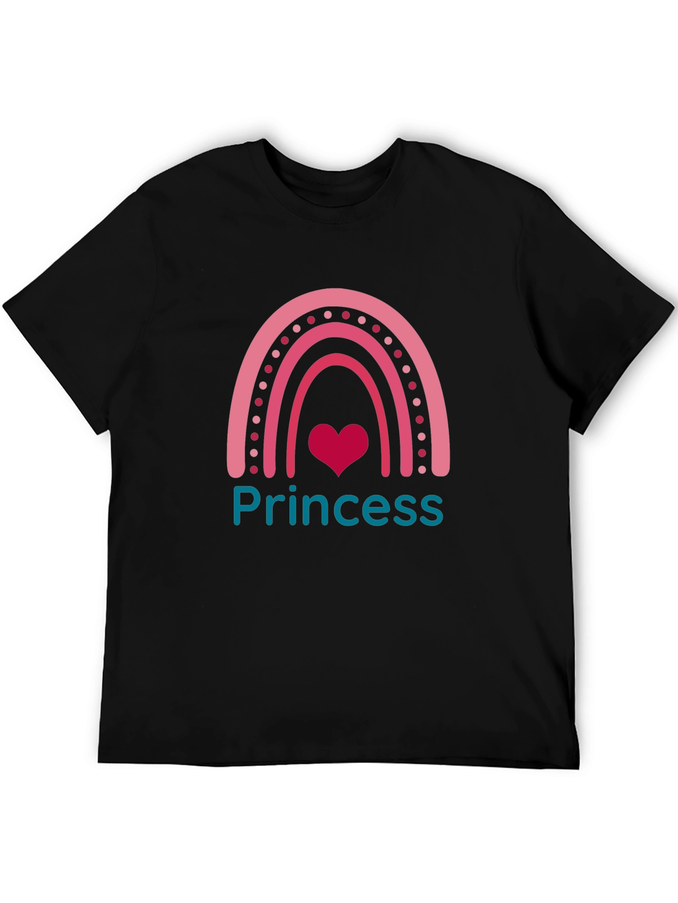 Princess Rainbow Heart T-Shirt - Cute & Stylish!