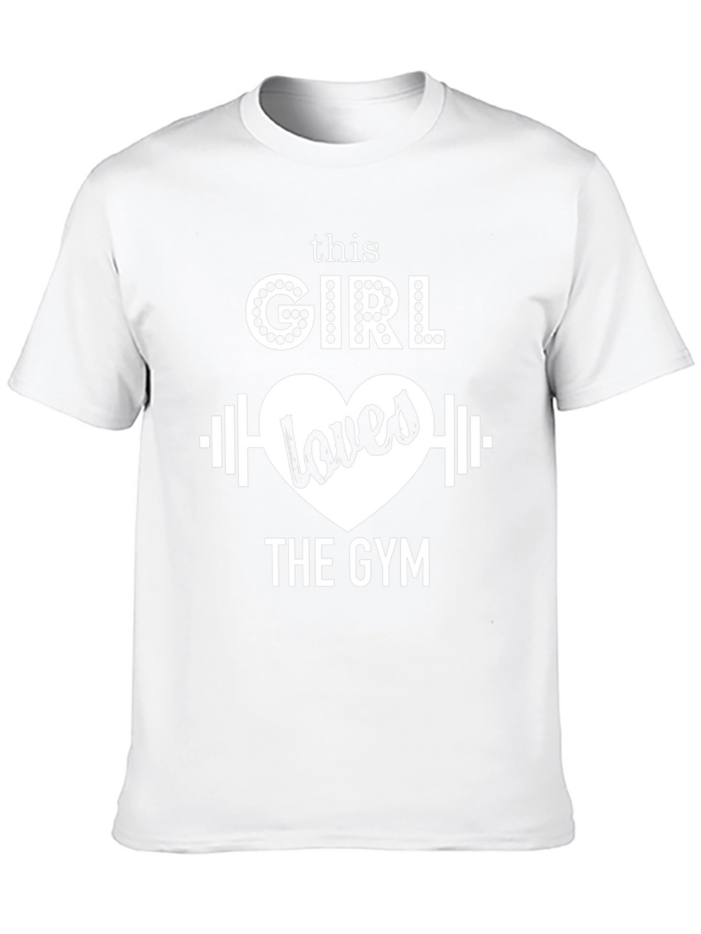 This Girl Loves The Gym Black Graphic T-Shirt