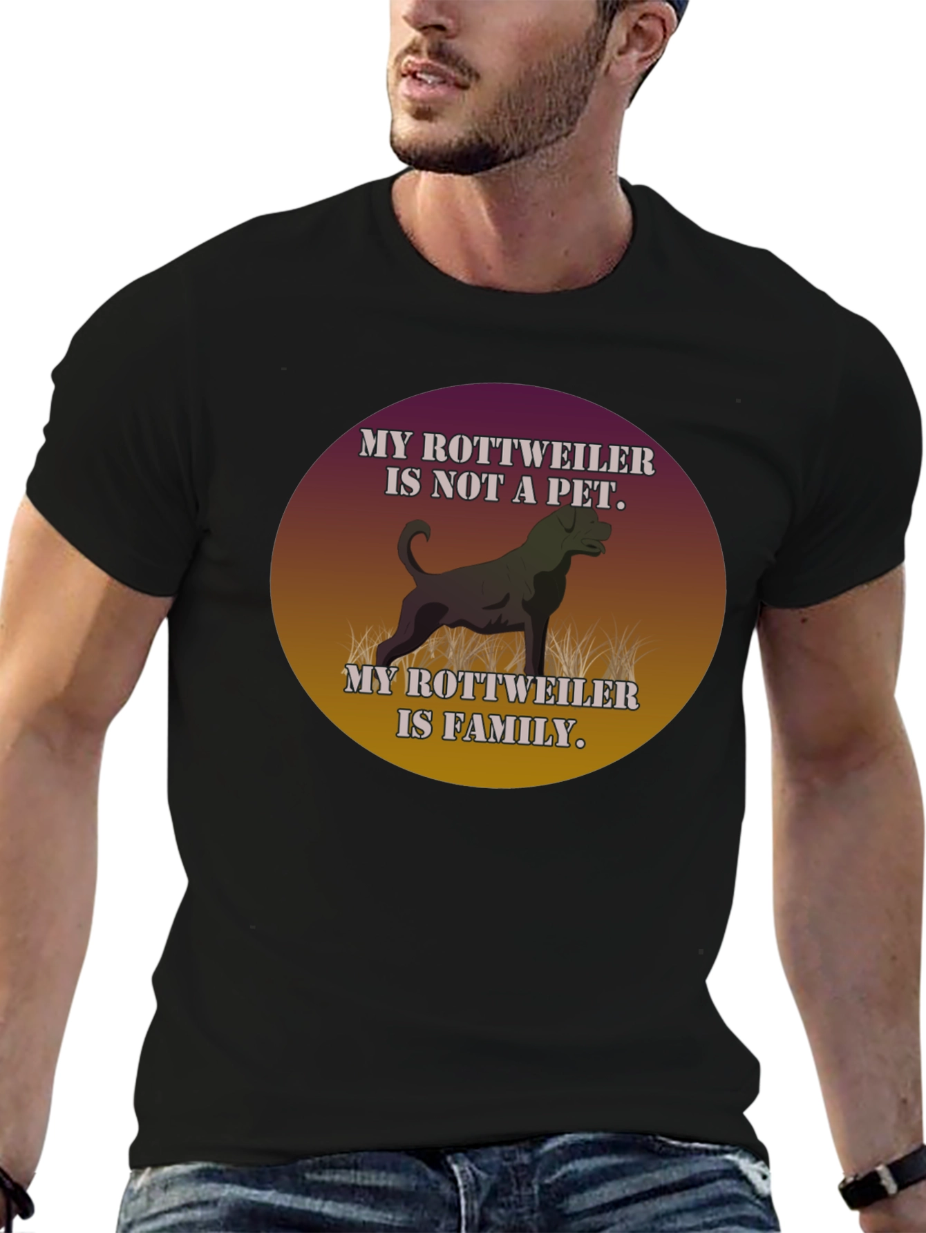 Rottweiler Family T-Shirt Dog Lover Tee