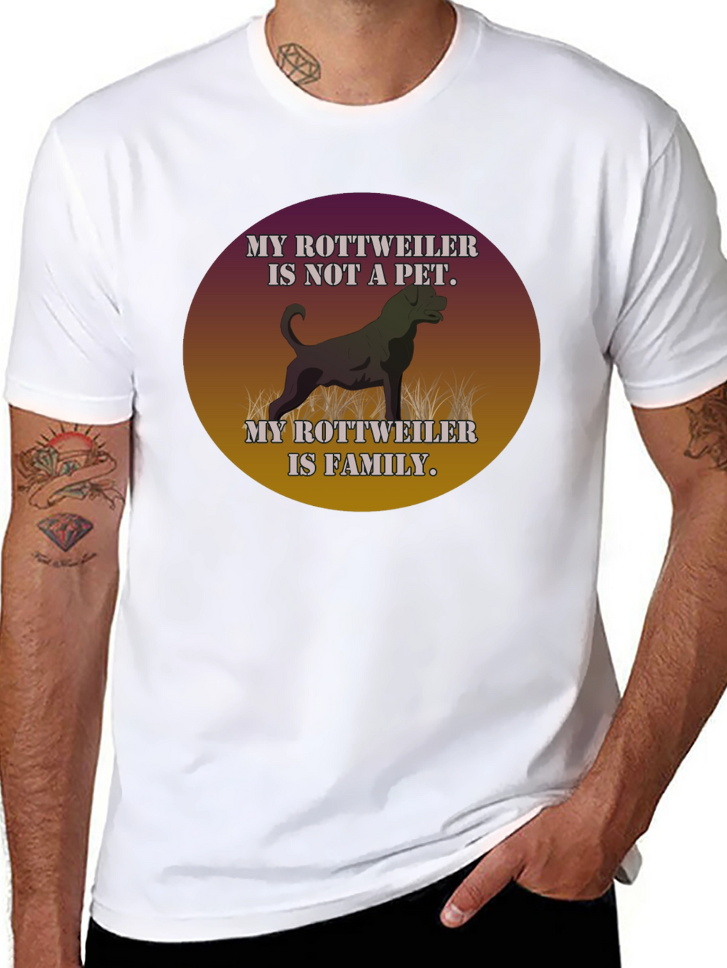 Rottweiler Family T-Shirt Dog Lover Tee