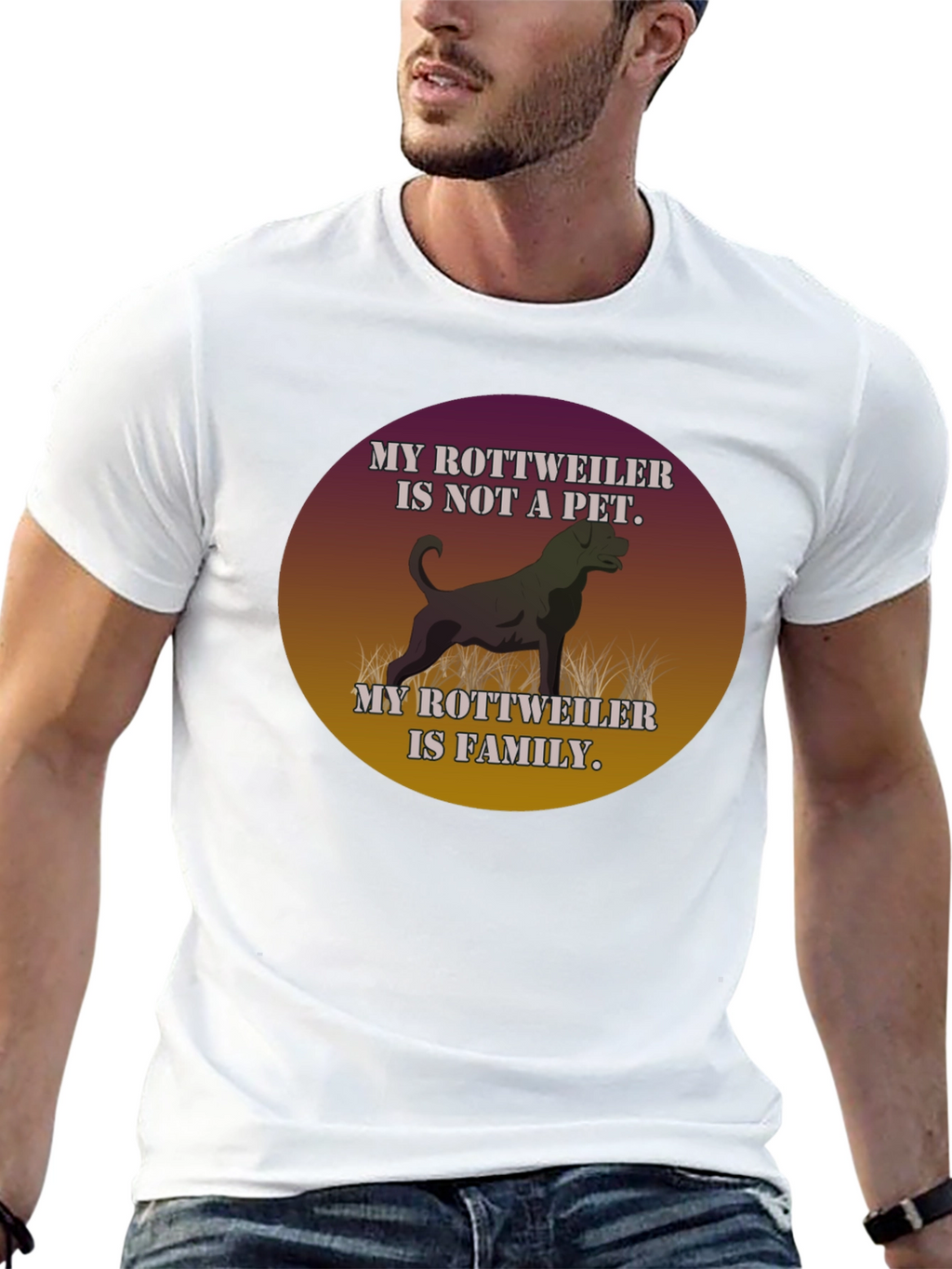 Rottweiler Family T-Shirt Dog Lover Tee