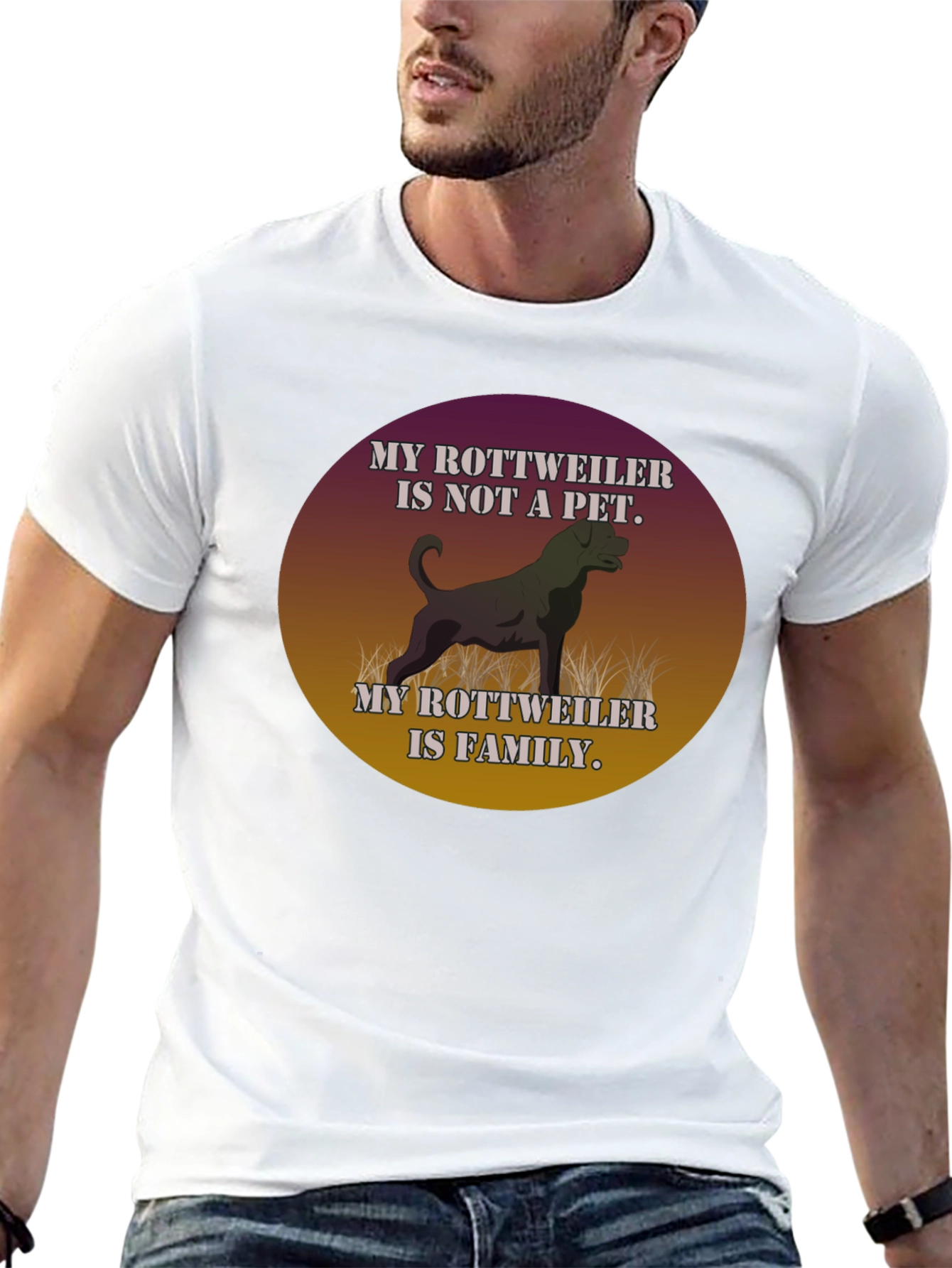 Rottweiler Family T-Shirt Dog Lover Tee