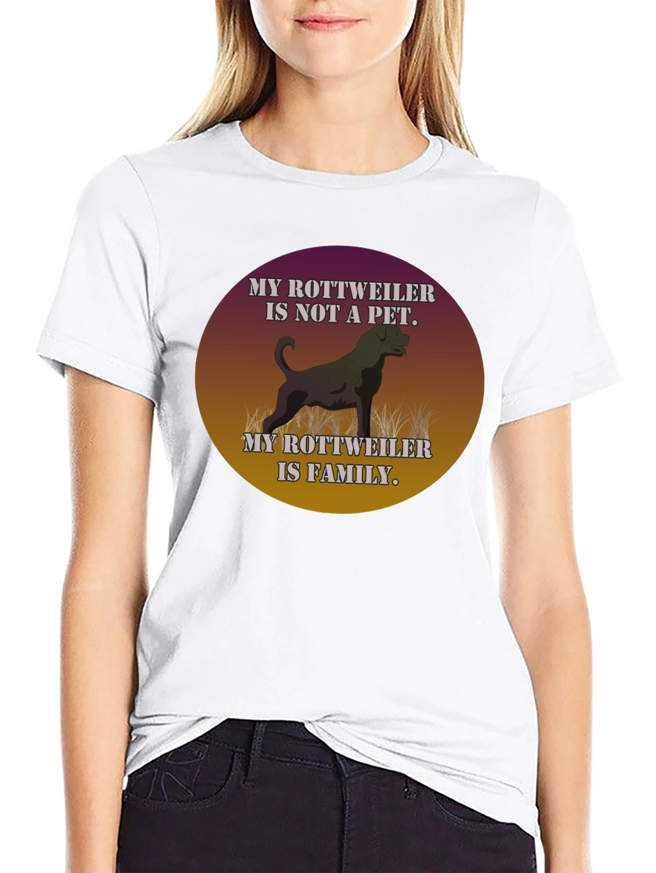 Rottweiler Family T-Shirt Dog Lover Tee
