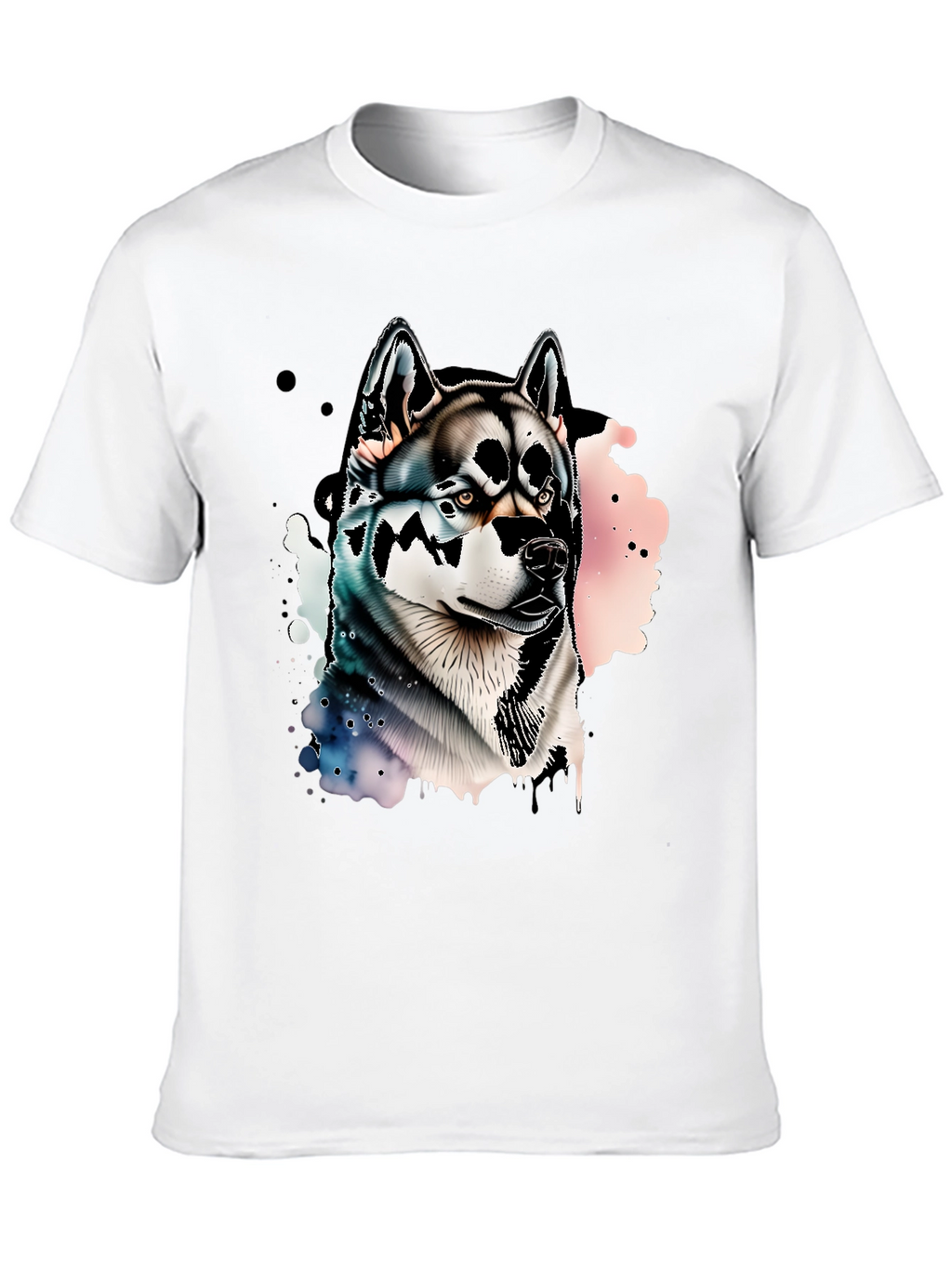 Mens Black Husky Graphic Tee