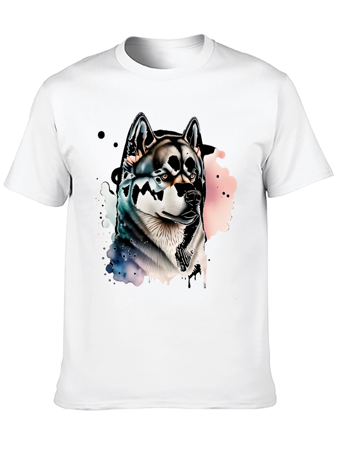 Mens Black Husky Graphic Tee