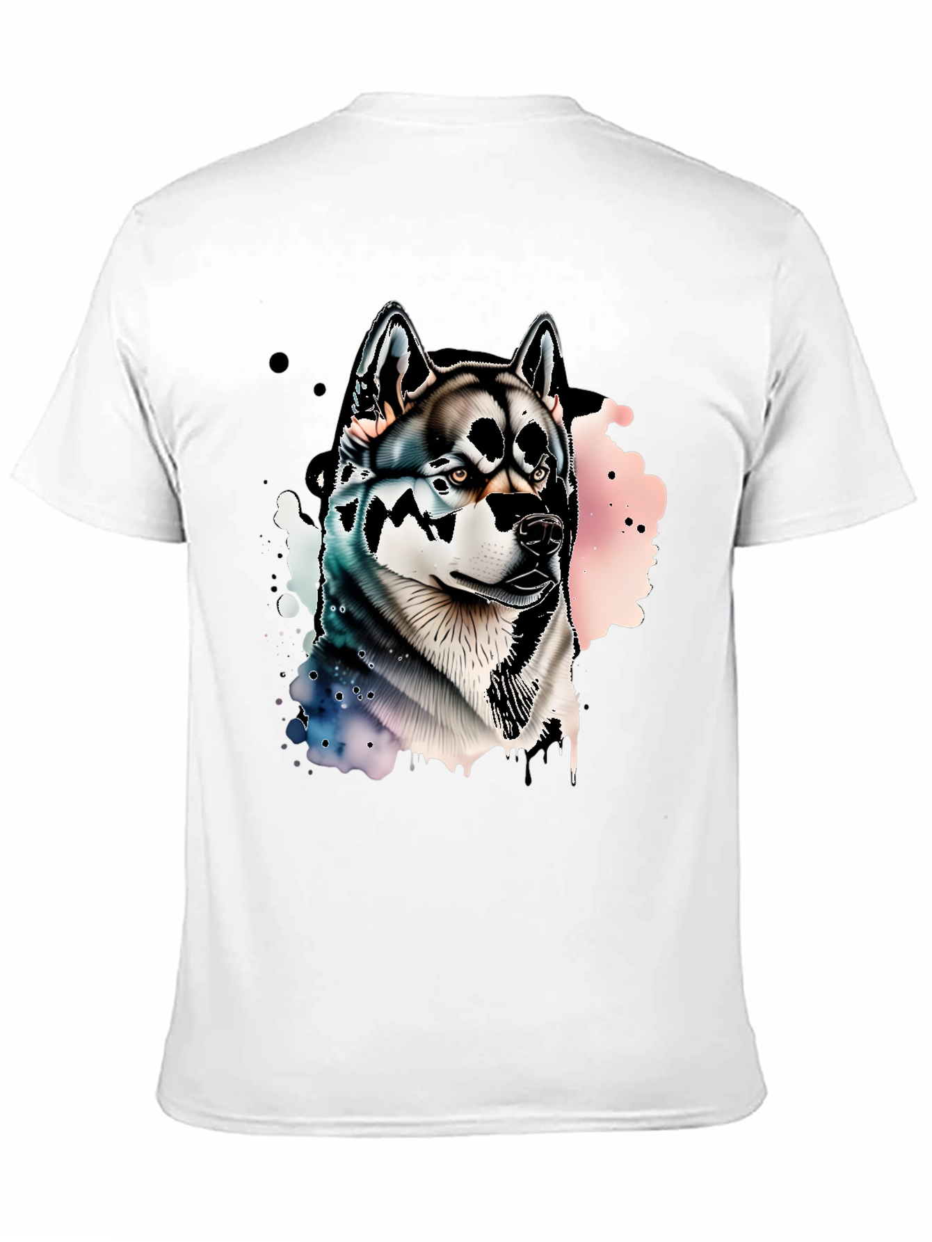 Mens Black Husky Graphic Tee