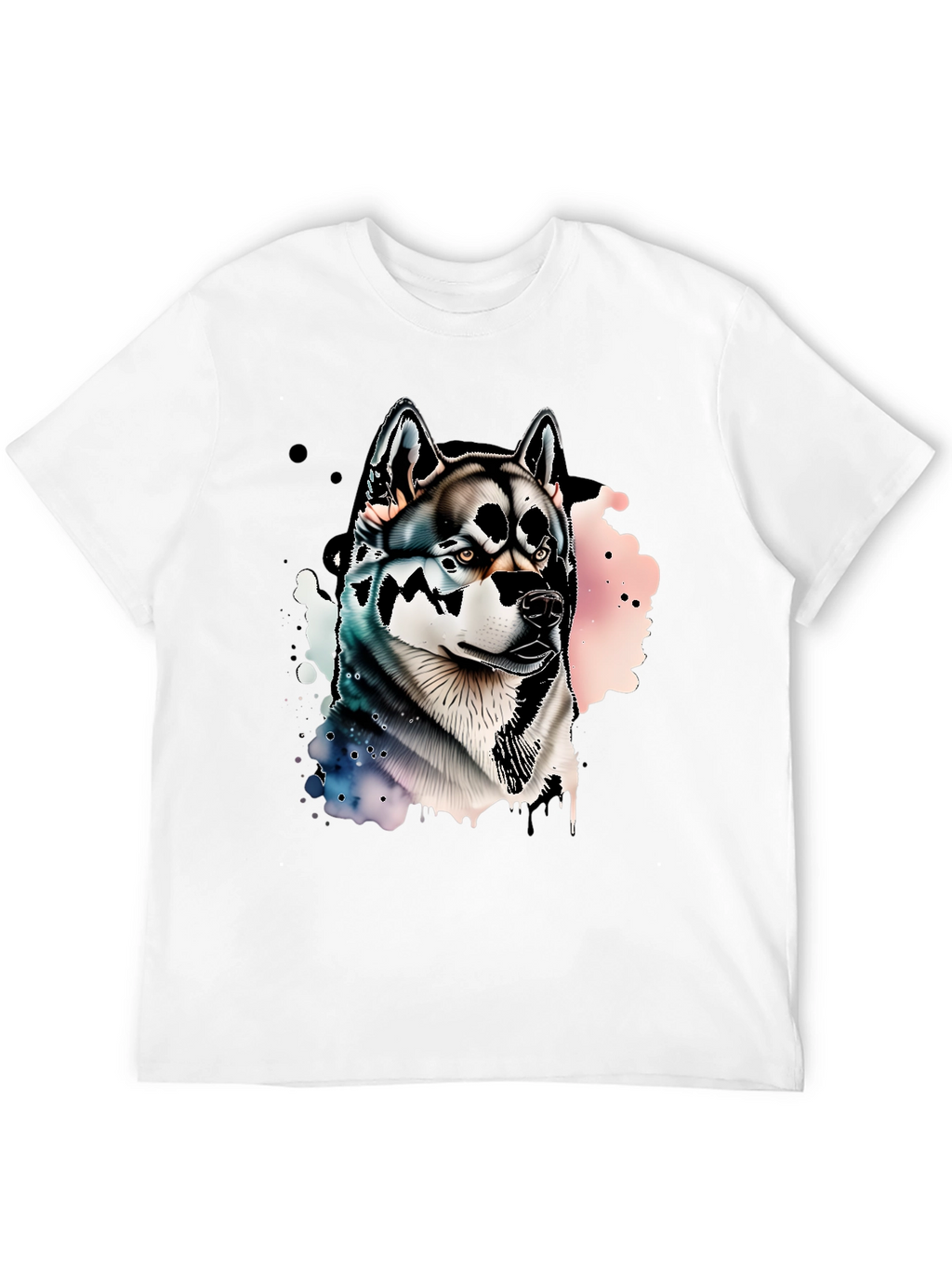 Mens Black Husky Graphic Tee