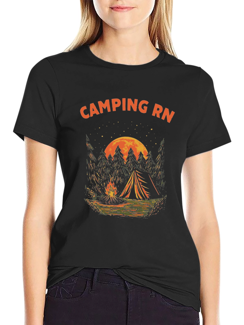 Camping RN Graphic T-Shirt - Adventure Ready