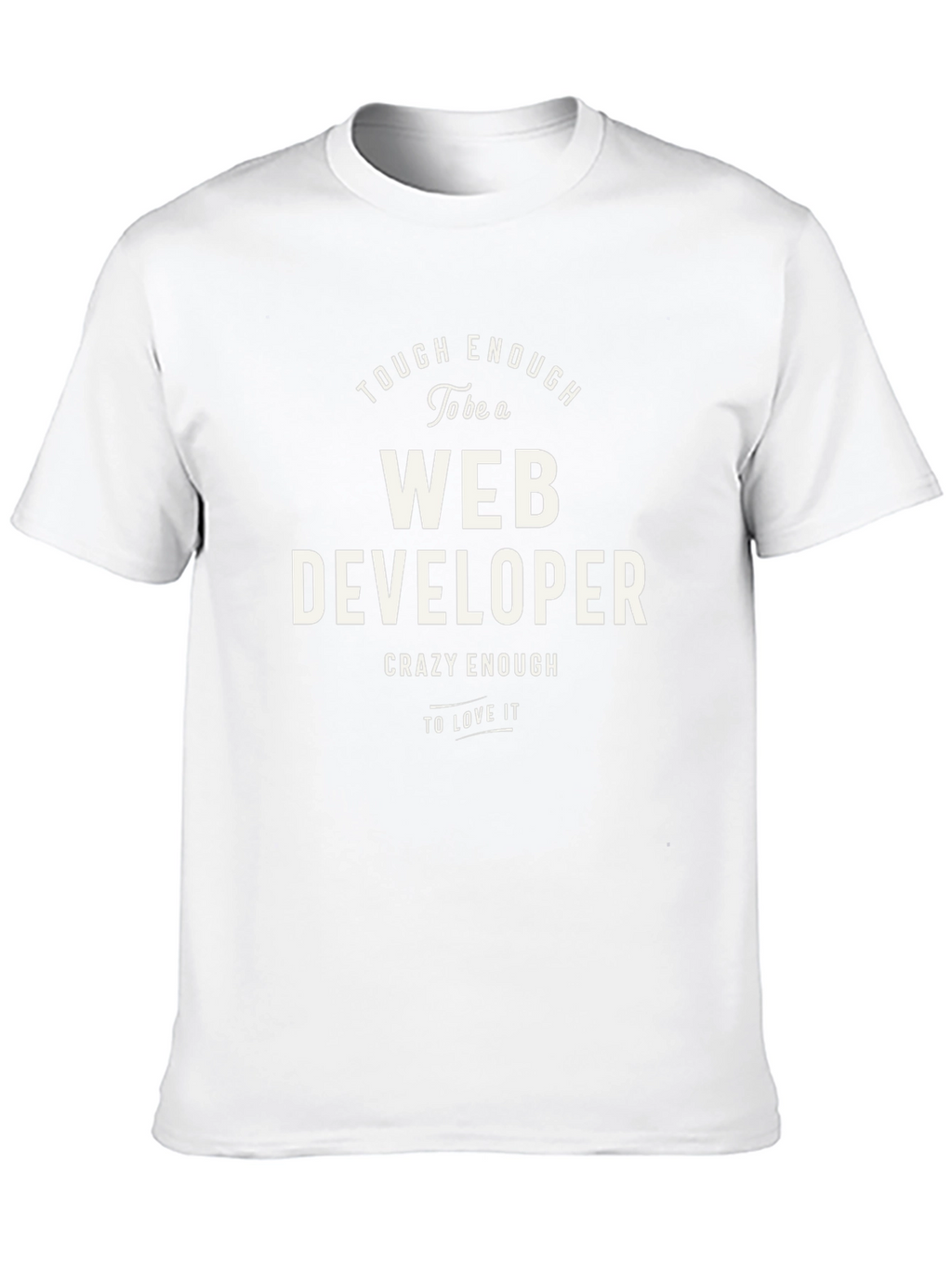 Tough Enough Web Developer Graphic Tee - Black