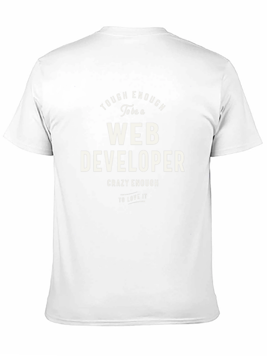 Tough Enough Web Developer Graphic Tee - Black
