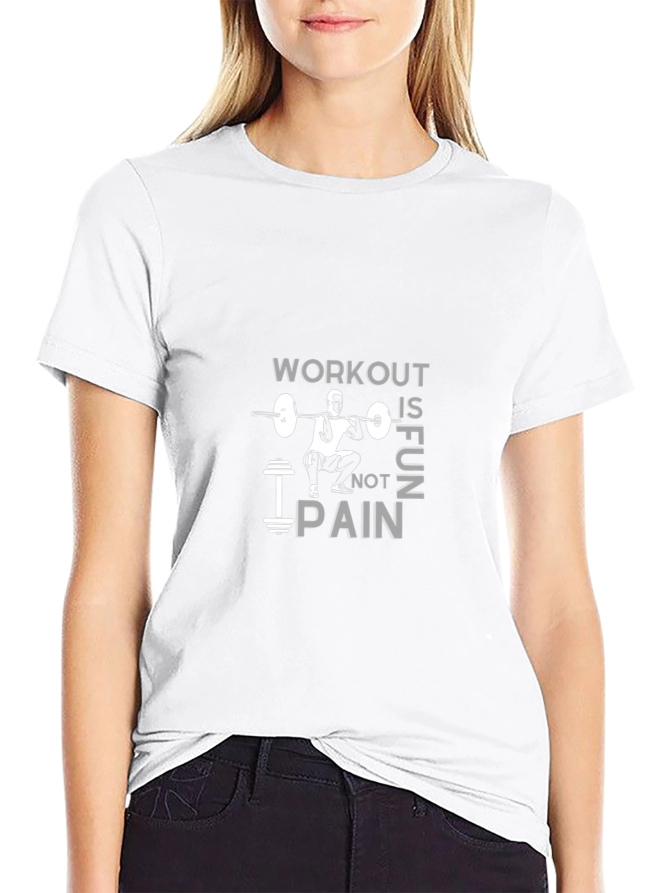 Workout is Fun Not Pain Gym T-Shirt