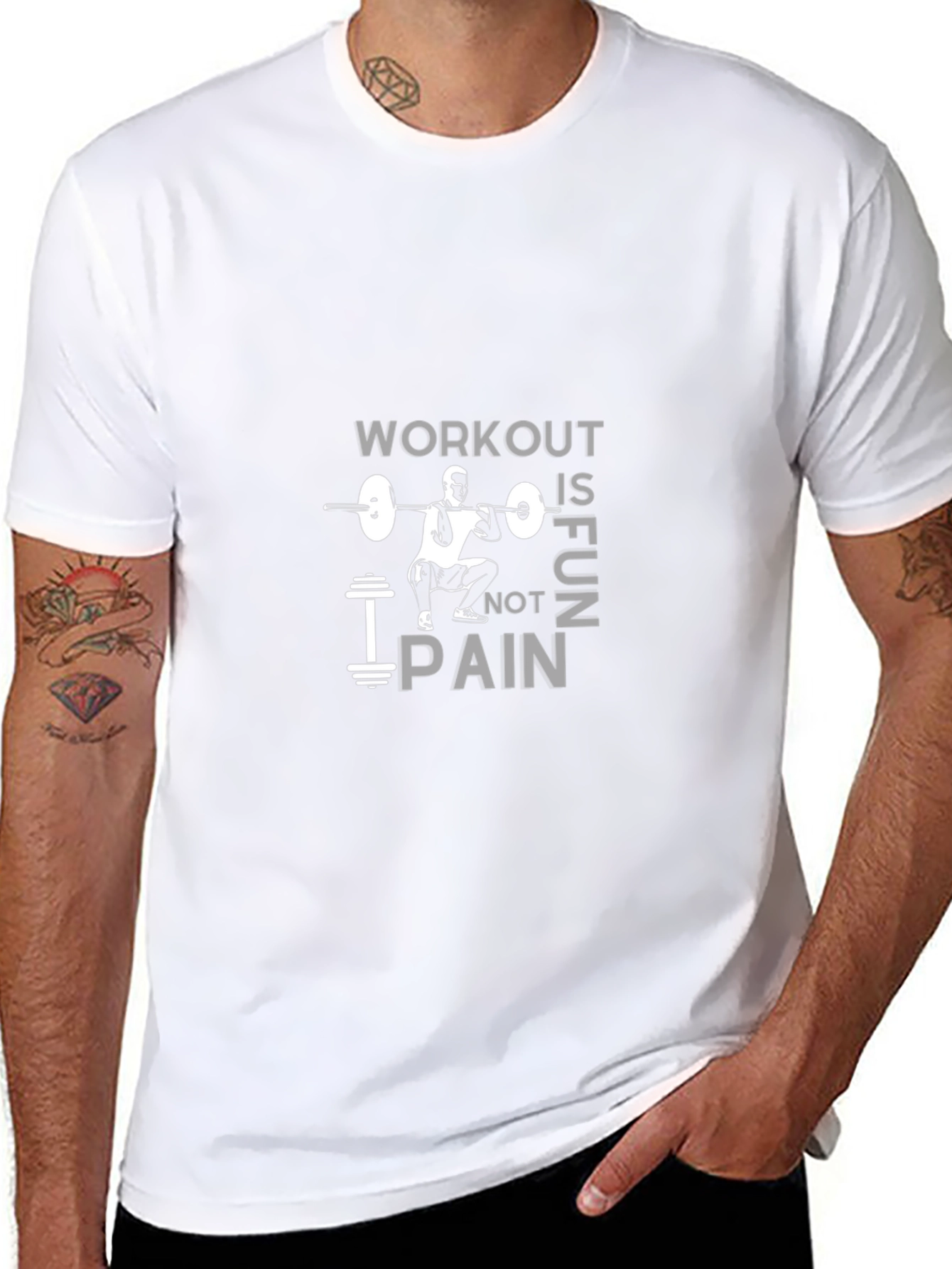 Workout is Fun Not Pain Gym T-Shirt