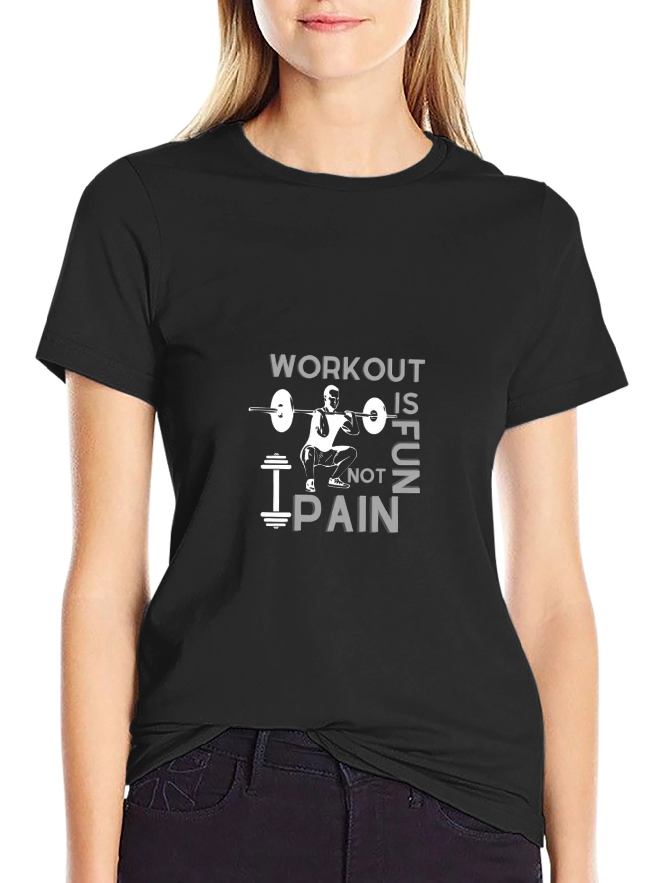 Workout is Fun Not Pain Gym T-Shirt