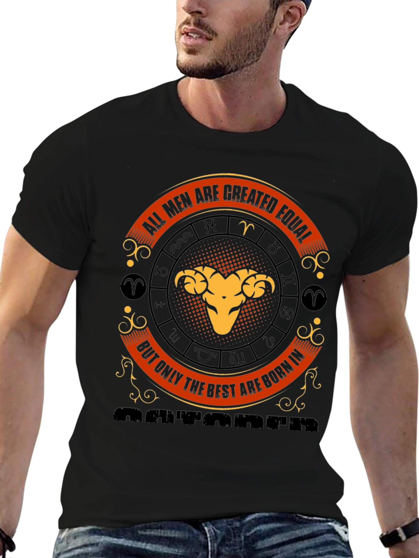 Aries Zodiac T-Shirt - Best Men Born in March April Tee