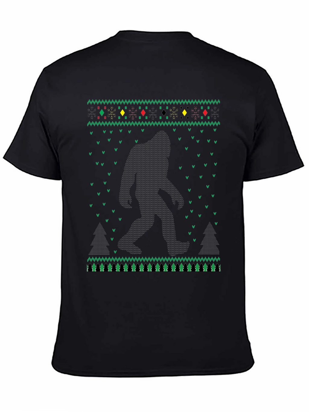 Bigfoot Ugly Christmas Sweater T-Shirt