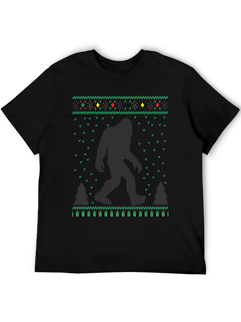 Bigfoot Ugly Christmas Sweater T-Shirt
