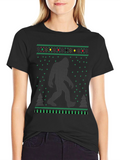 Bigfoot Ugly Christmas Sweater T-Shirt