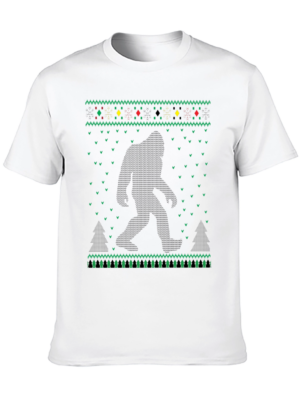 Bigfoot Ugly Christmas Sweater T-Shirt