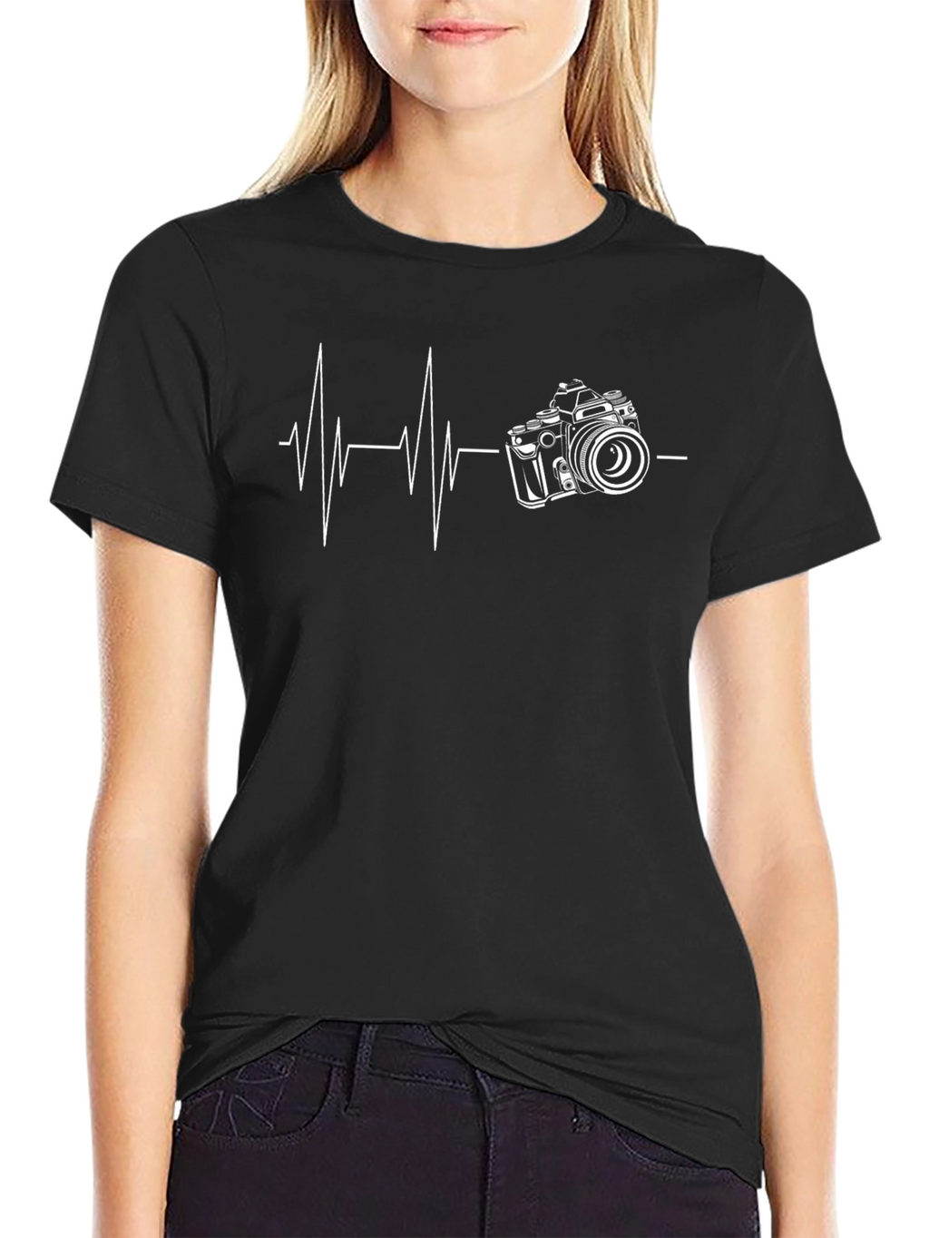 Camera Heartbeat T-Shirt - Photographers Tee