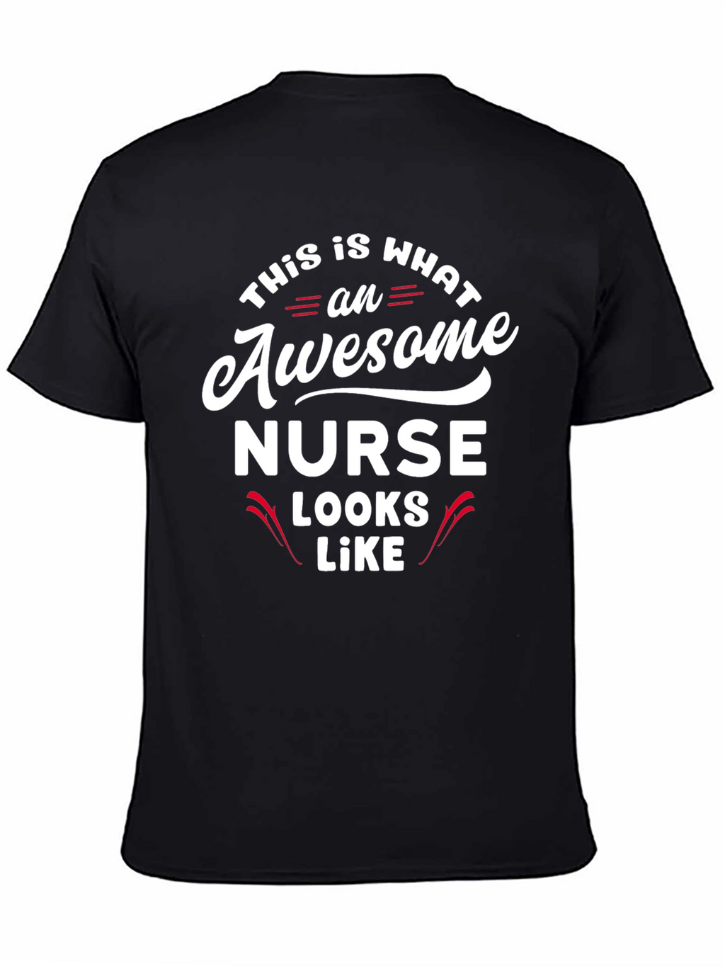 Awesome Nurse Graphic T-Shirt - Black
