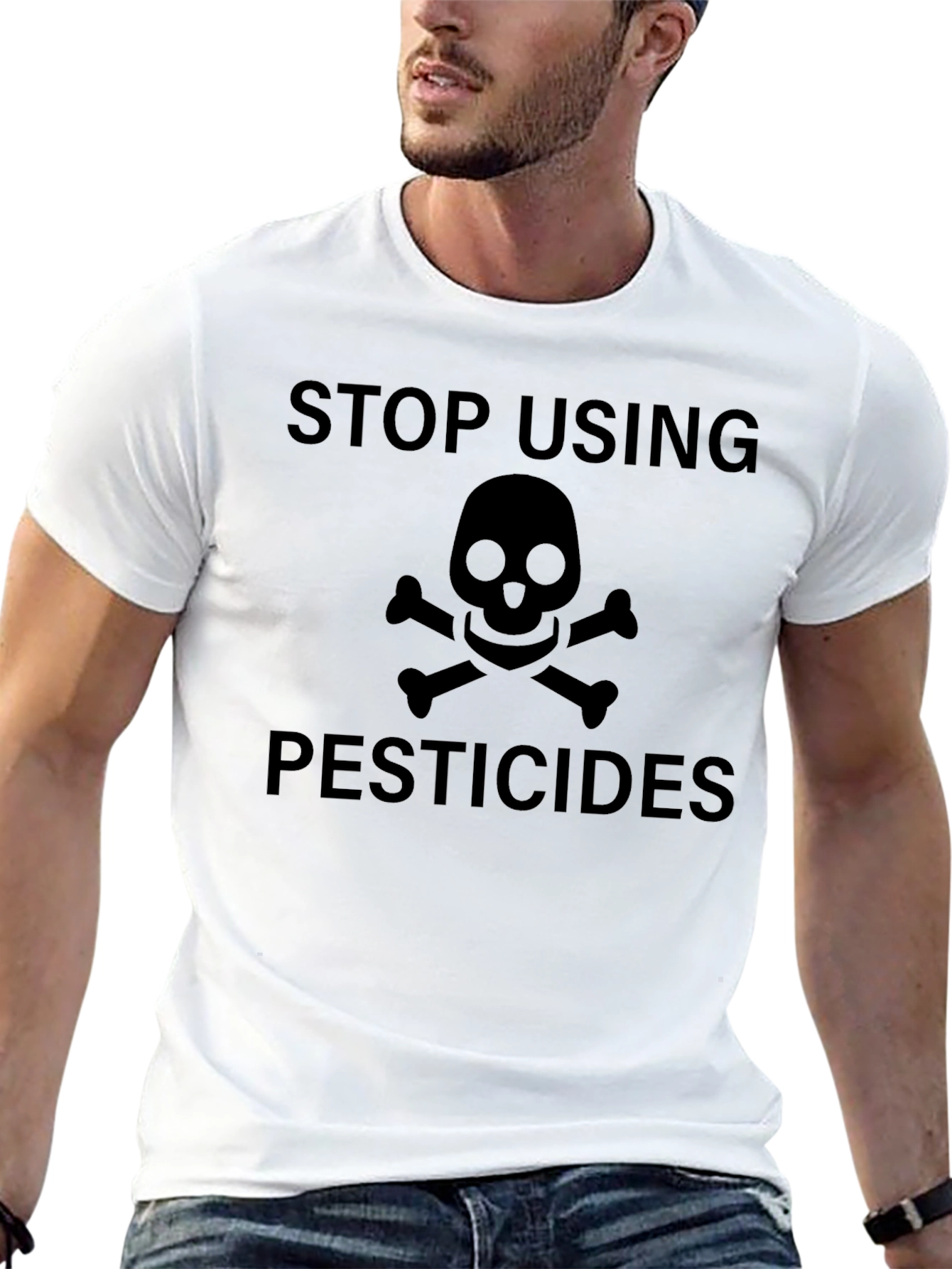 Stop Using Pesticides T-Shirt - Eco Friendly!