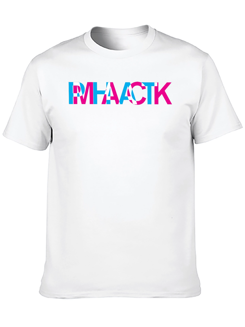 Abstract Letter Graphic Black T-Shirt