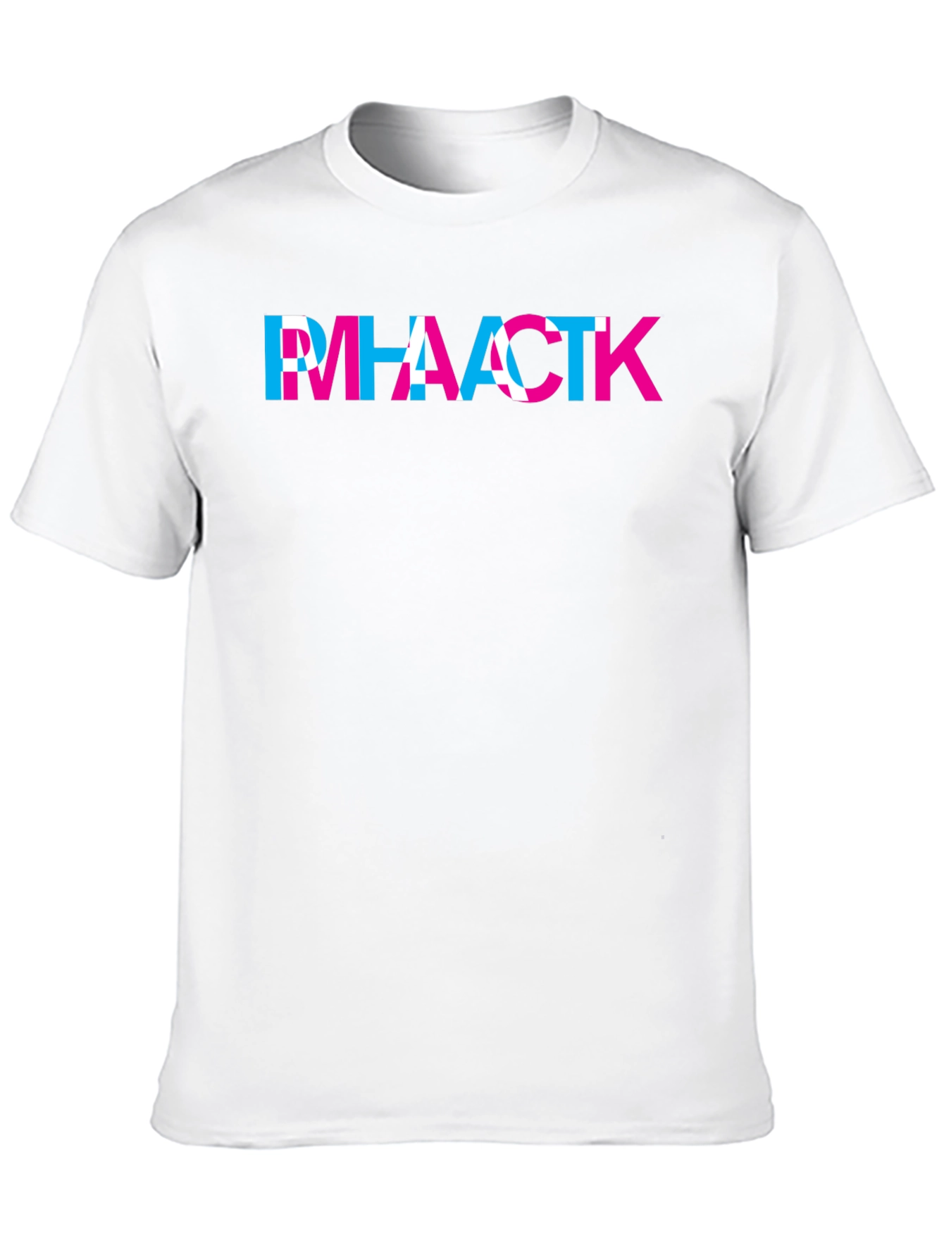 Abstract Letter Graphic Black T-Shirt