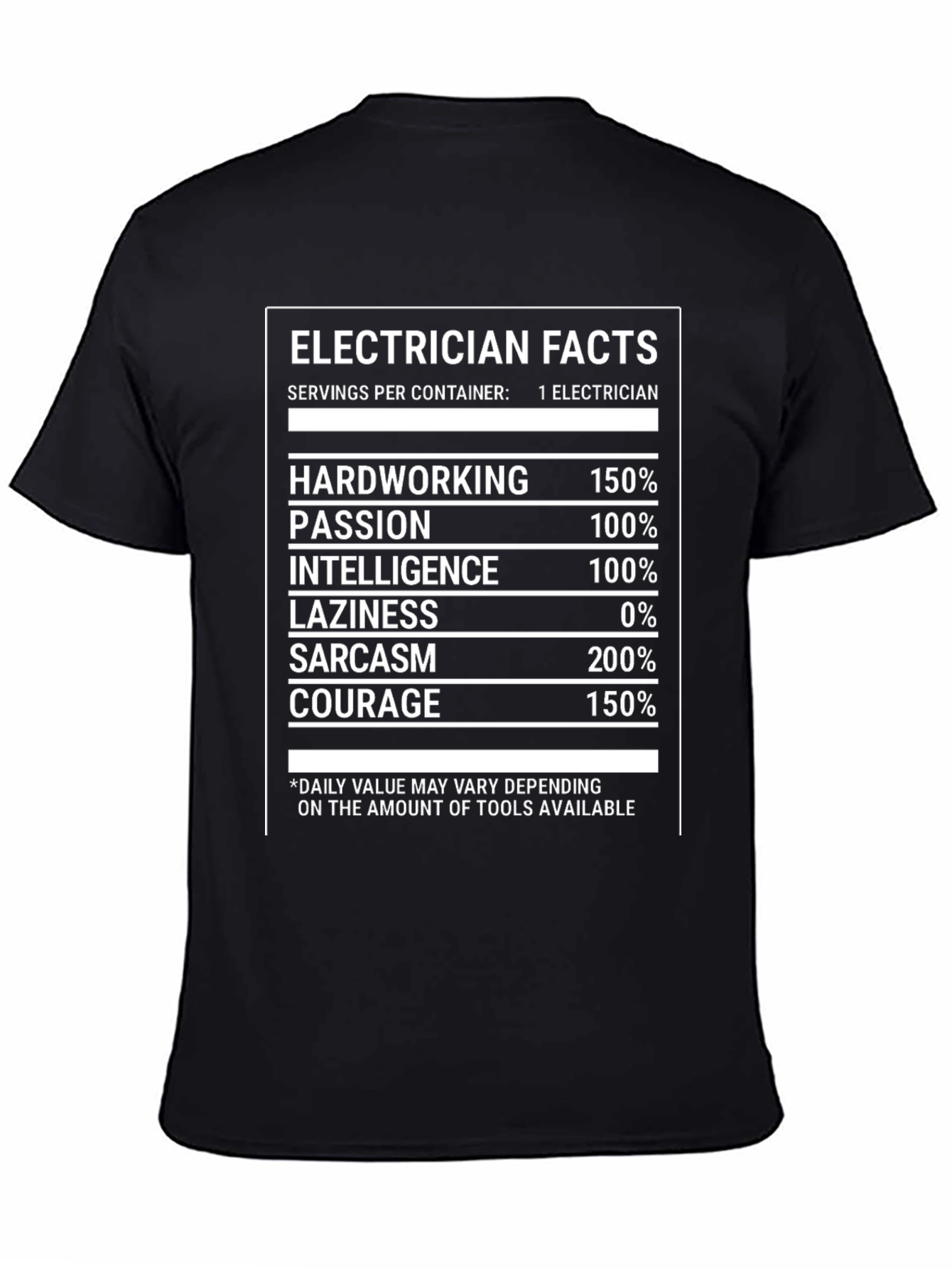 Electrician Facts Graphic T-Shirt