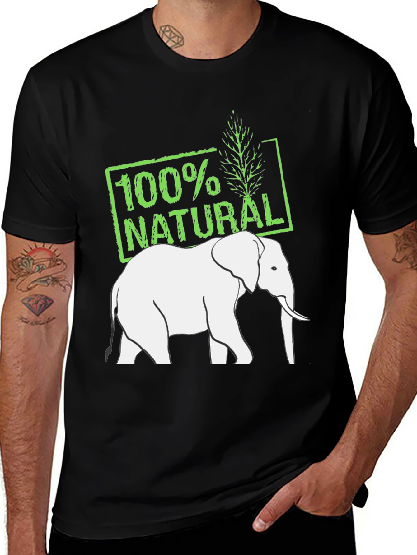 100% Natural Elephant T-Shirt