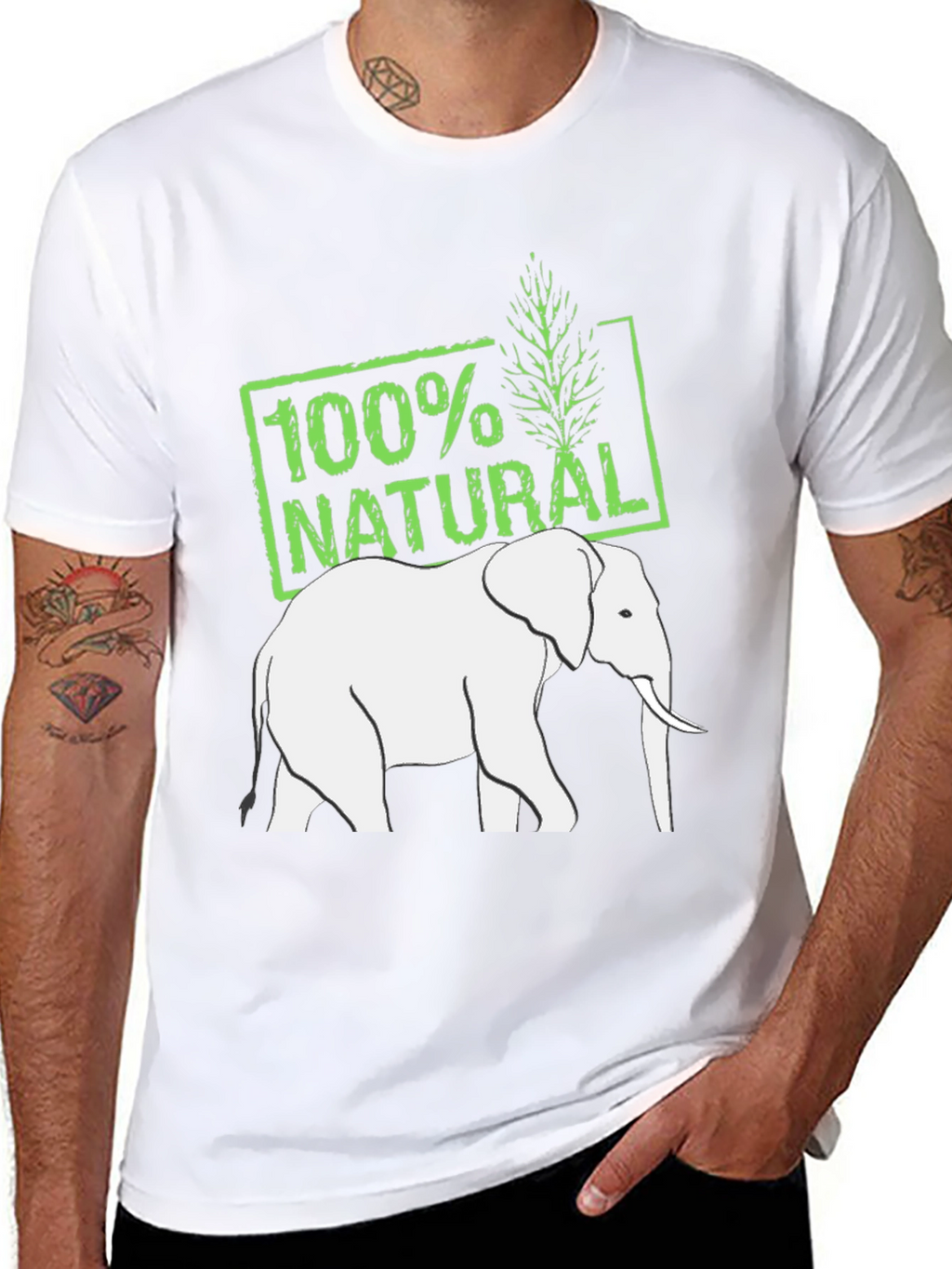 100% Natural Elephant T-Shirt