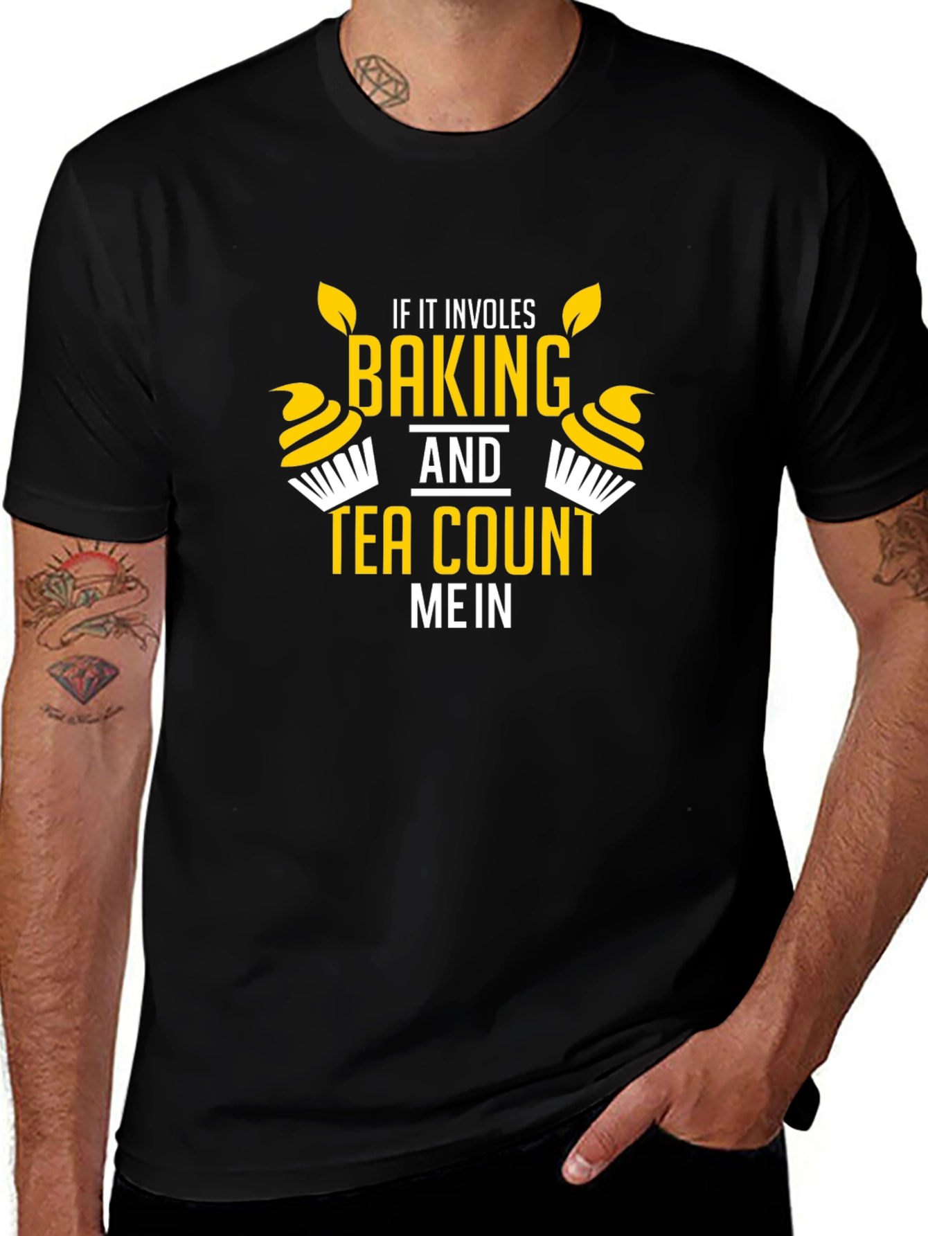 Baking and Tea T-Shirt - Count Me In Graphic Tee