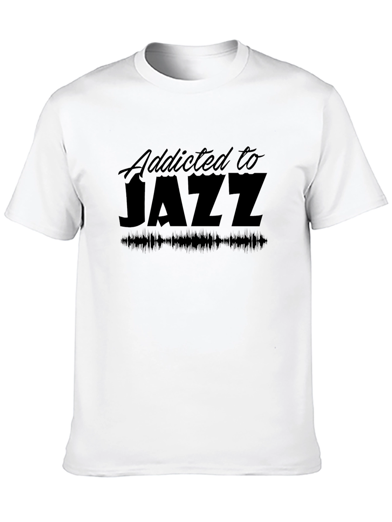 Addicted to Jazz Black Graphic Tee