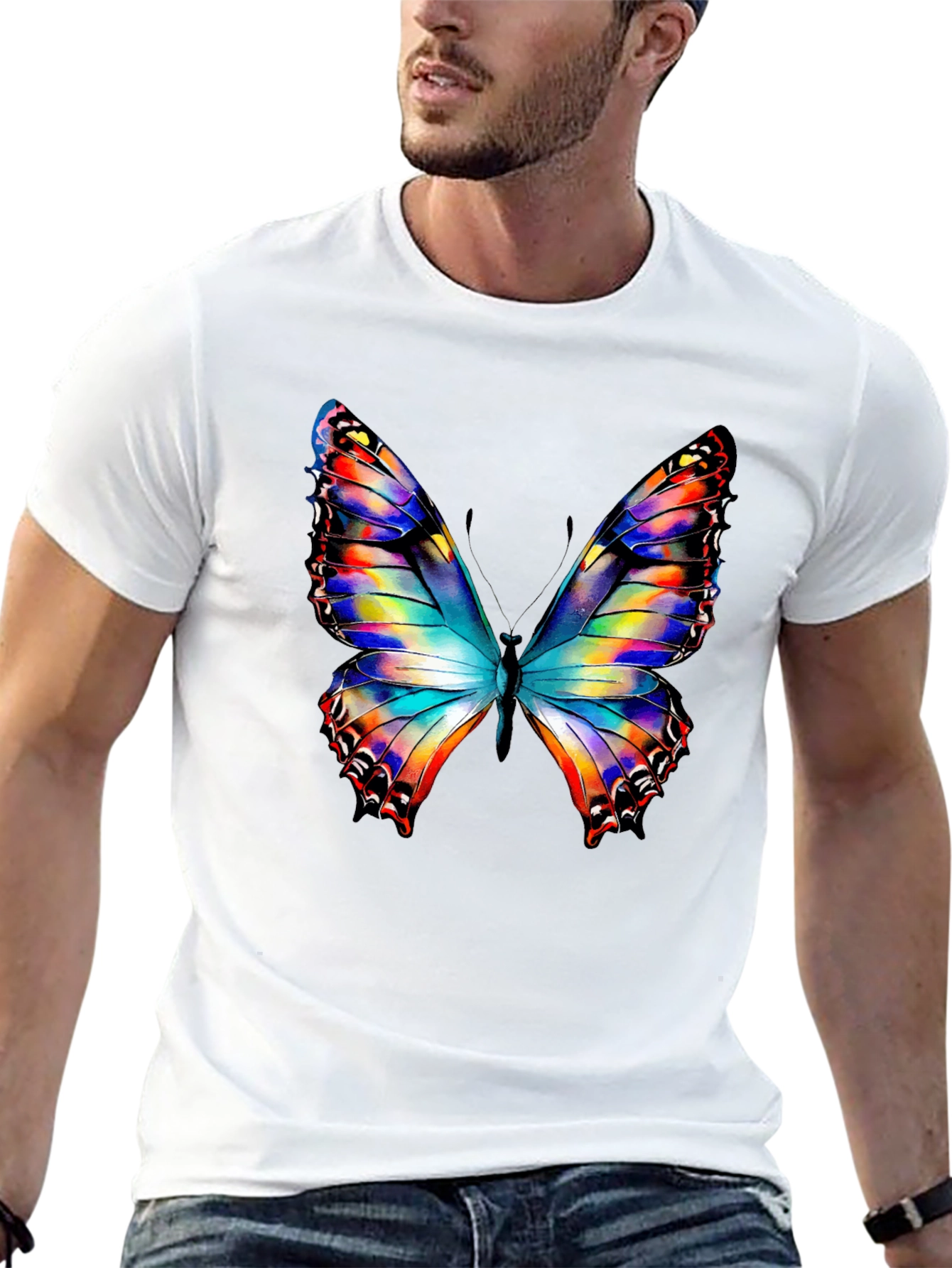 Butterfly Print T-Shirt