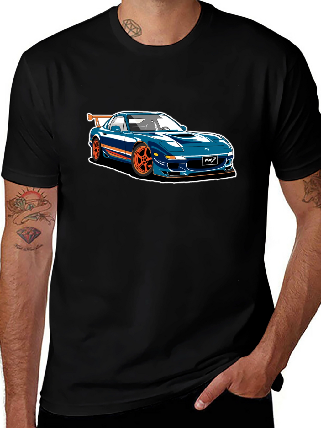 RX7 Car Graphic T-Shirt