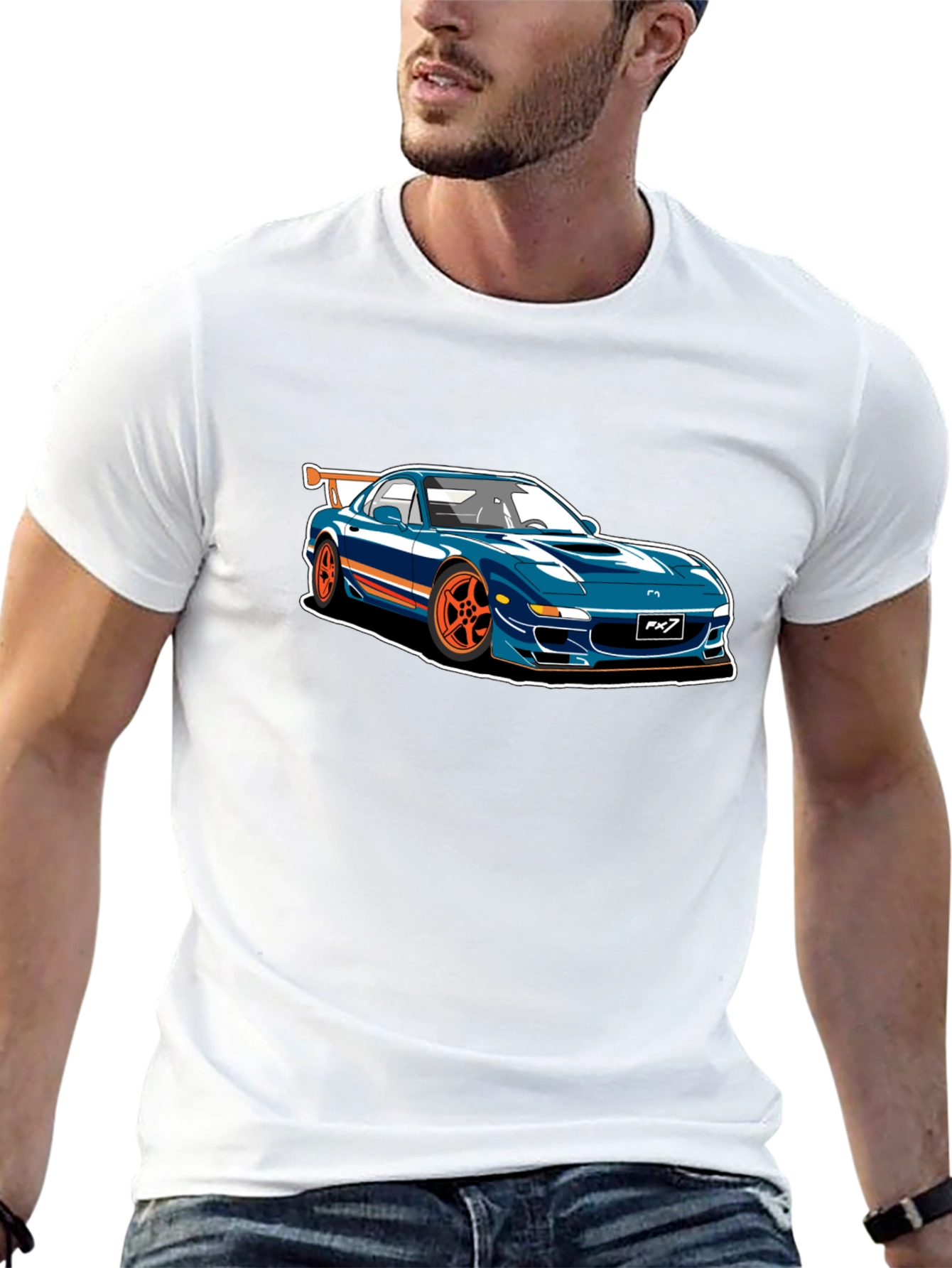 RX7 Car Graphic T-Shirt