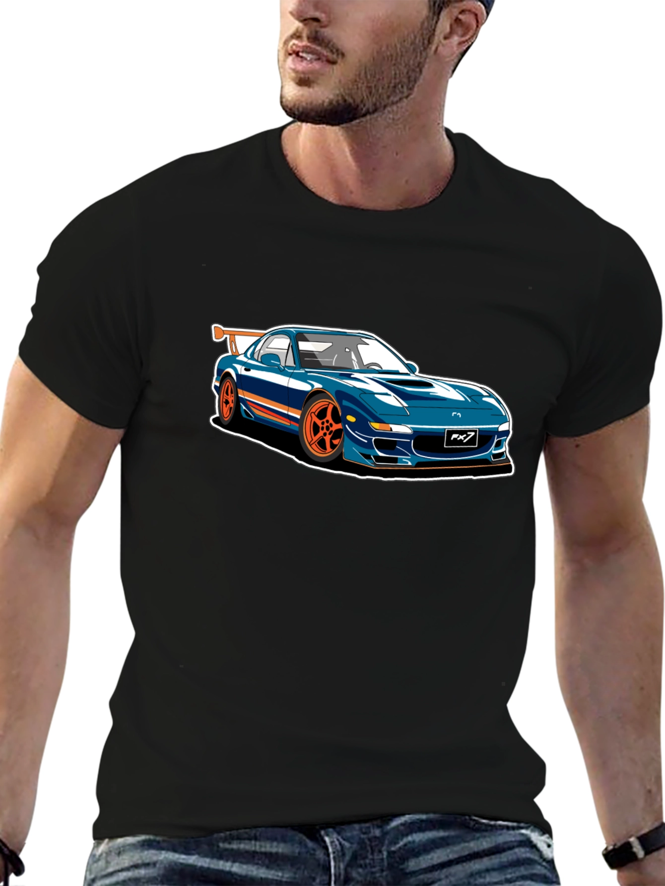 RX7 Car Graphic T-Shirt