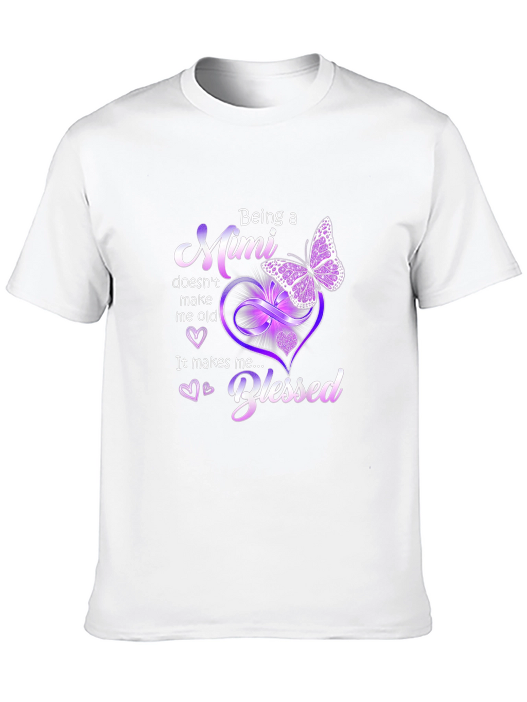 Blessed Mimi T-Shirt: Butterfly & Hearts Design