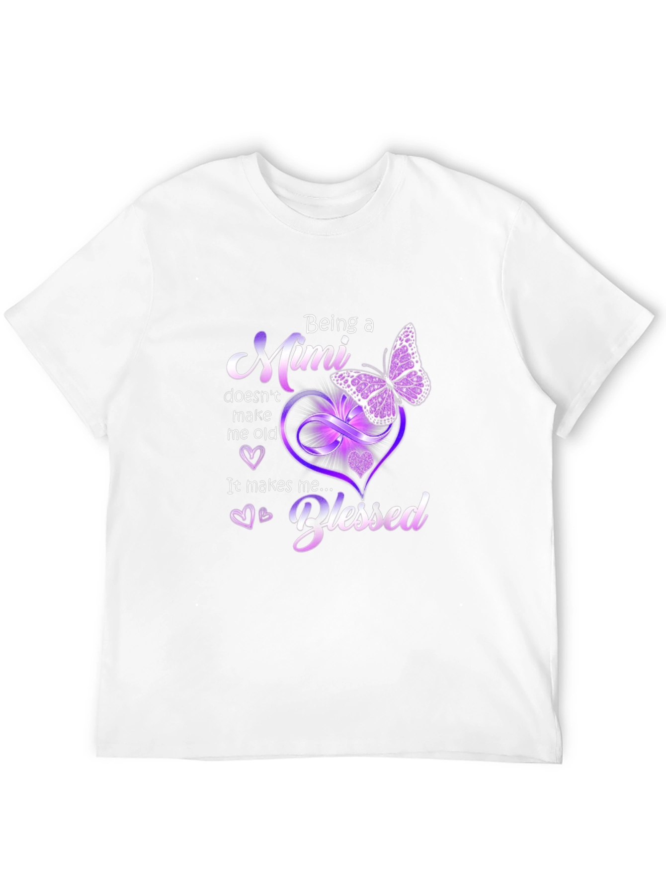 Blessed Mimi T-Shirt: Butterfly & Hearts Design