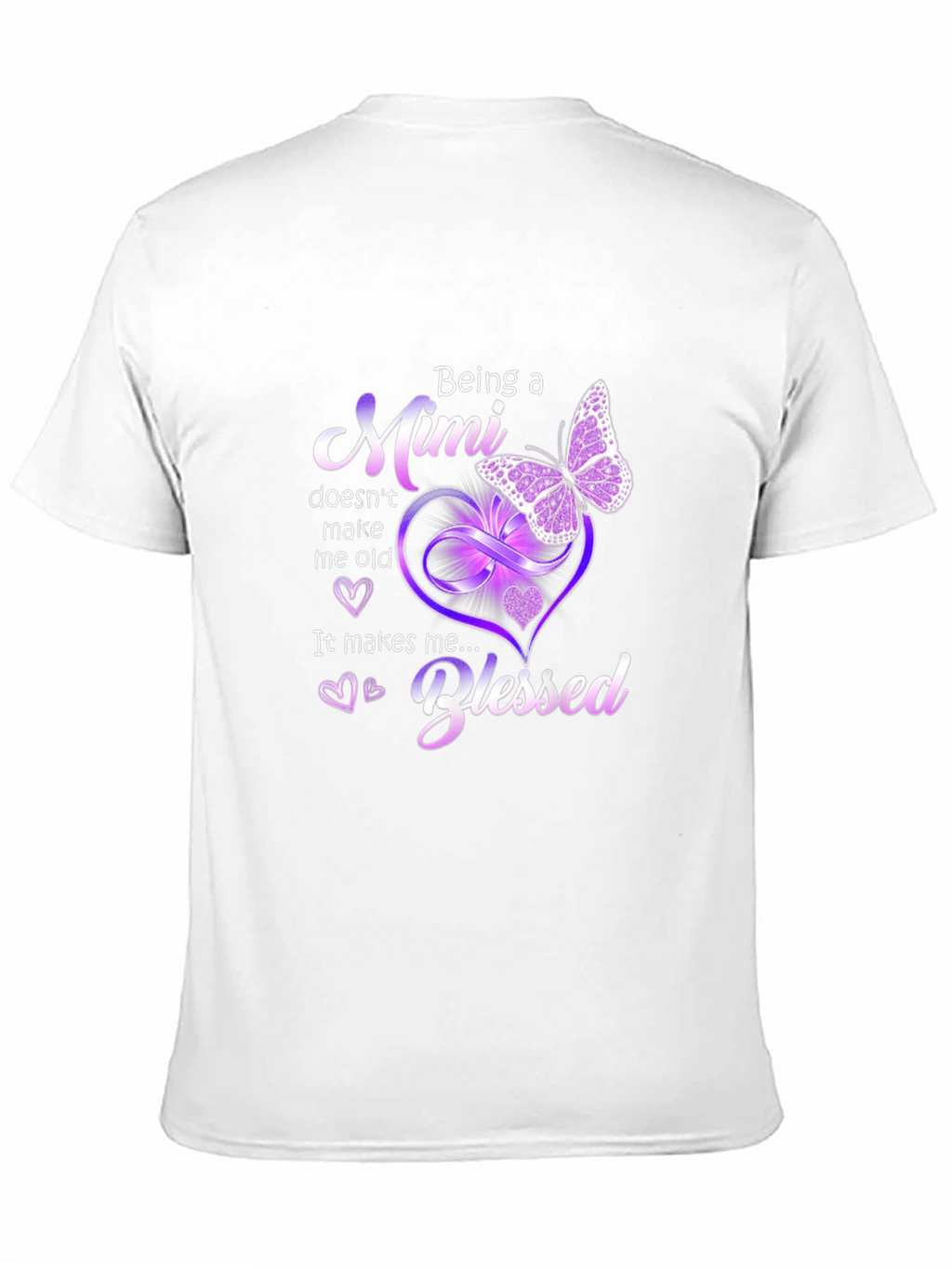Blessed Mimi T-Shirt: Butterfly & Hearts Design