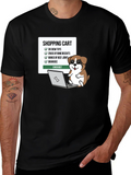 Funny Dog Shopping Cart T-Shirt