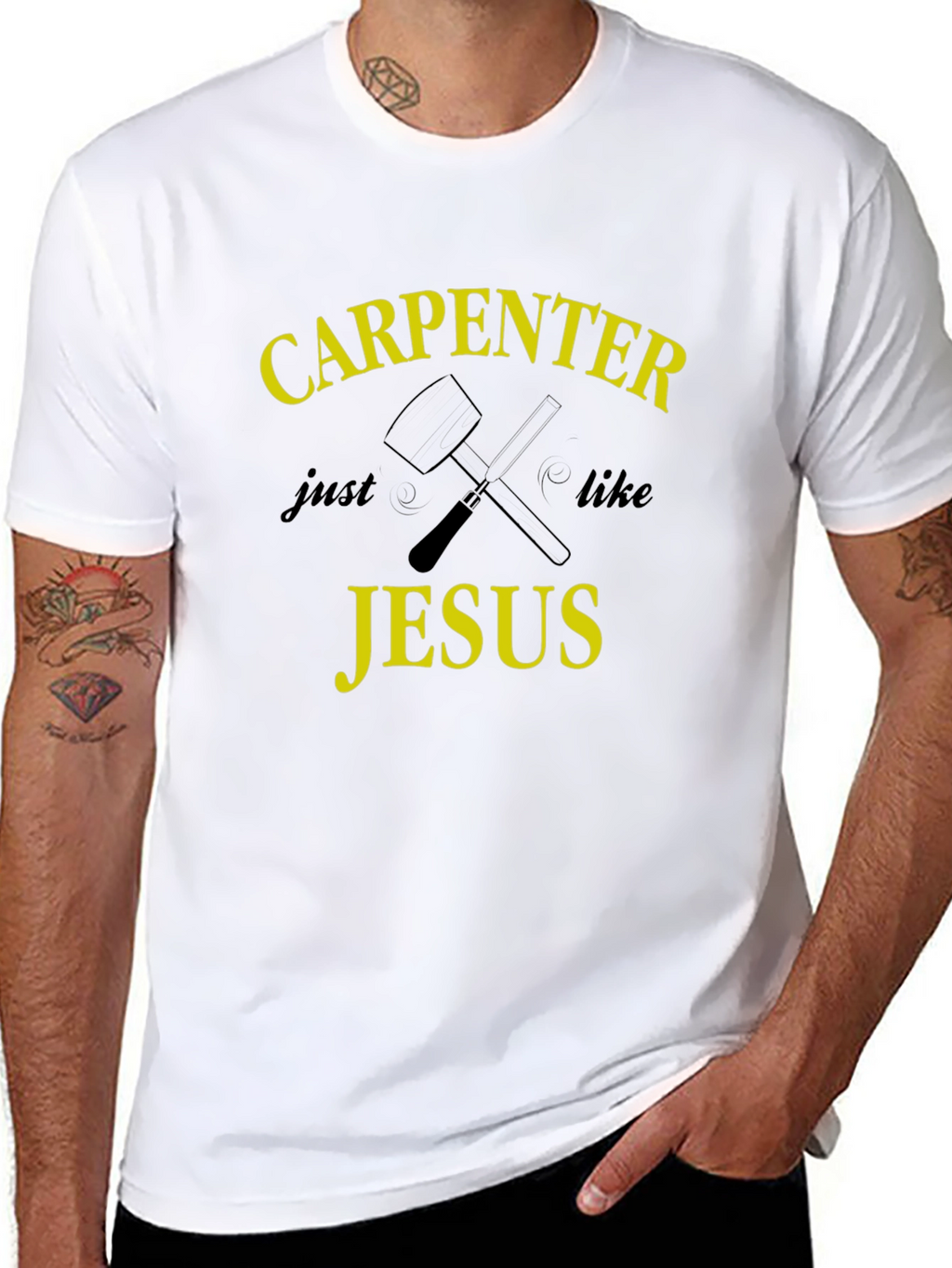 Carpenter Like Jesus Graphic T-Shirt