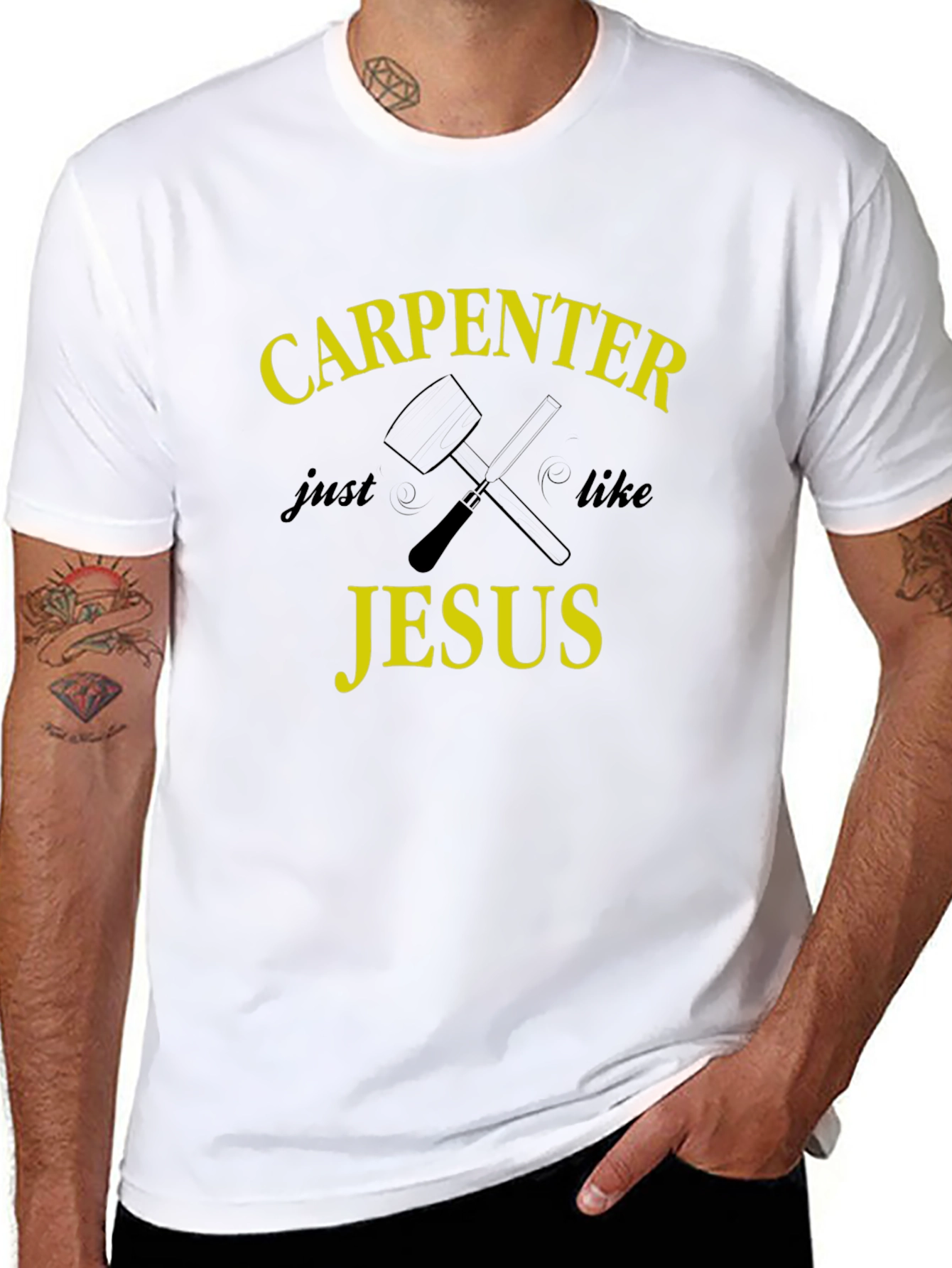 Carpenter Like Jesus Graphic T-Shirt