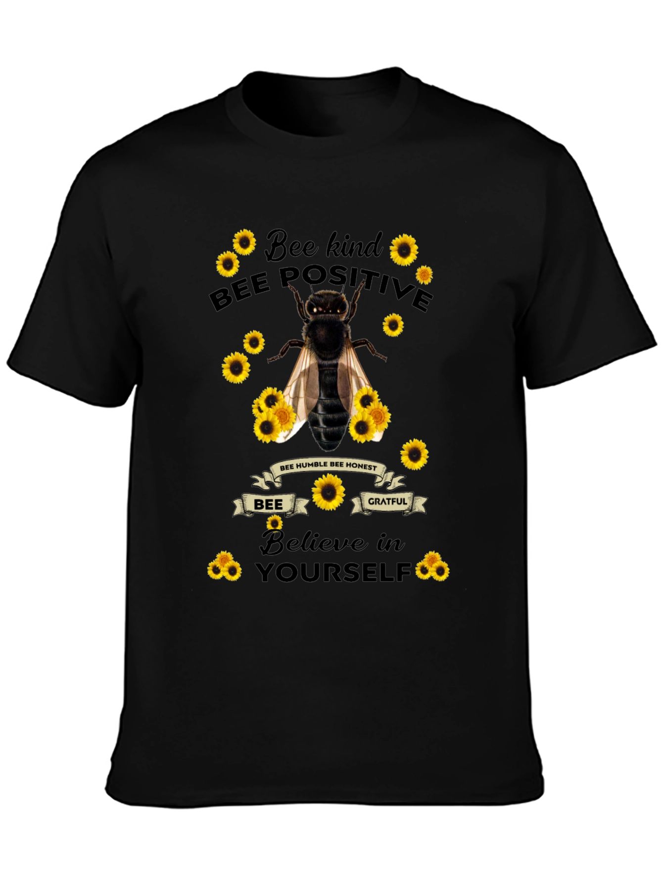 Bee Kind Positive T-Shirt - Motivational Tee