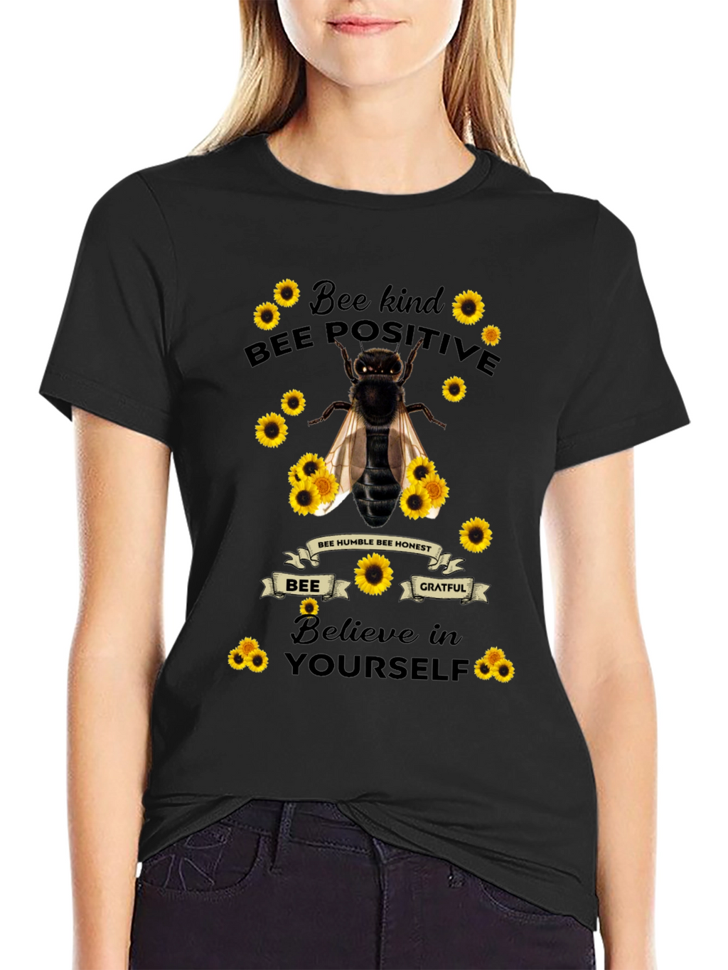 Bee Kind Positive T-Shirt - Motivational Tee