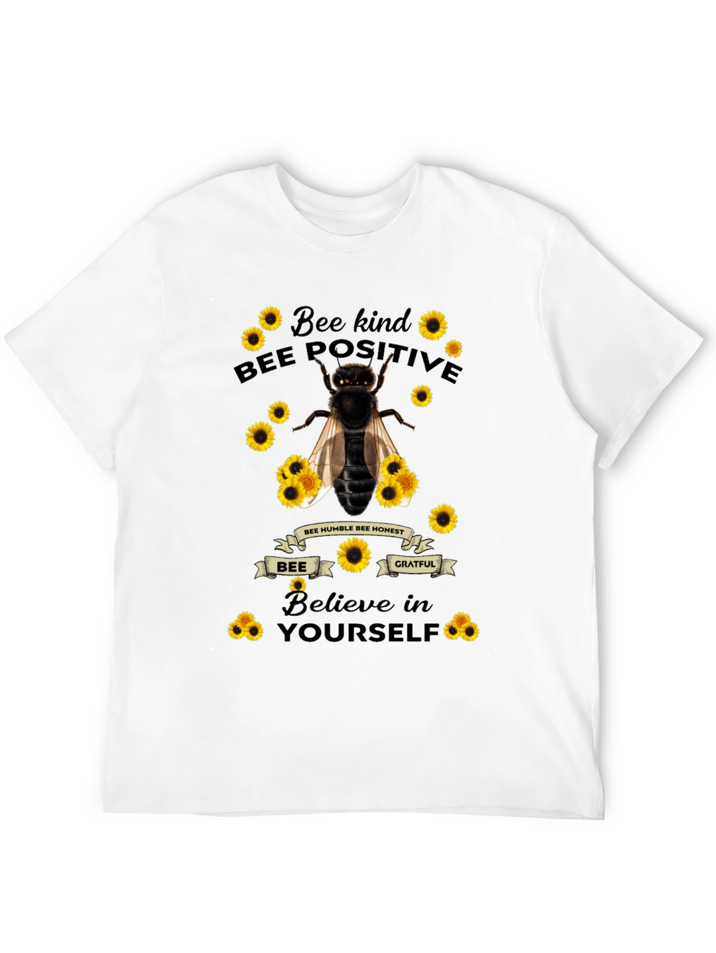 Bee Kind Positive T-Shirt - Motivational Tee