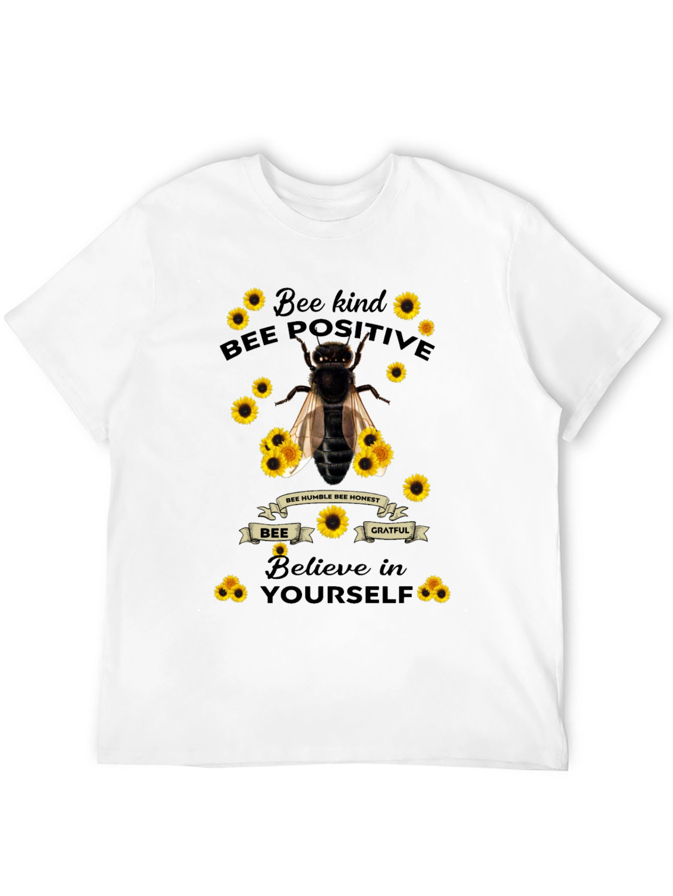 Bee Kind Positive T-Shirt - Motivational Tee